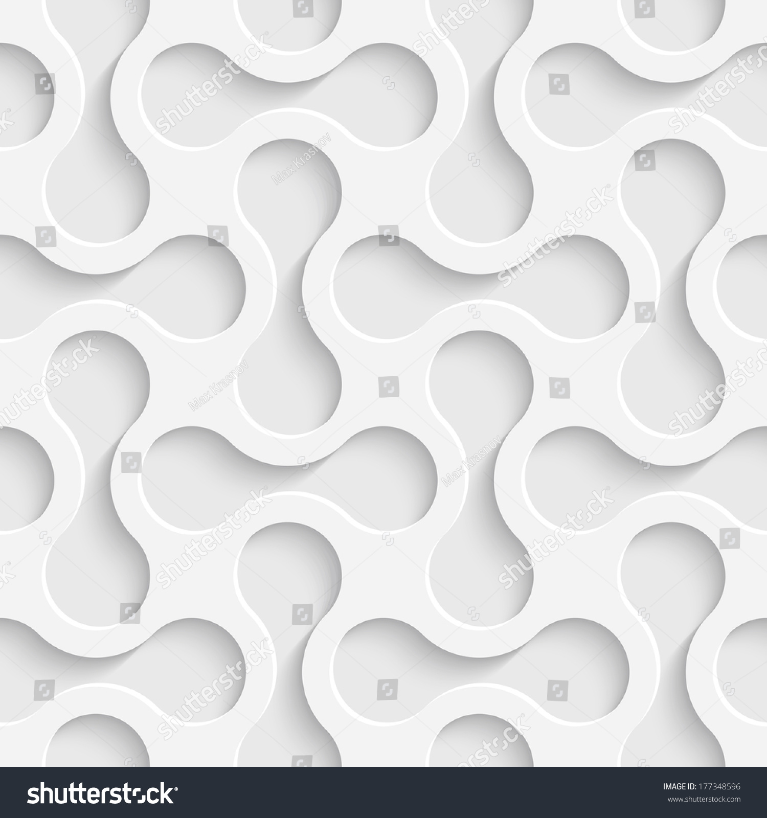 Seamless Abstract Geometric Pattern Frame Border Stock Vector