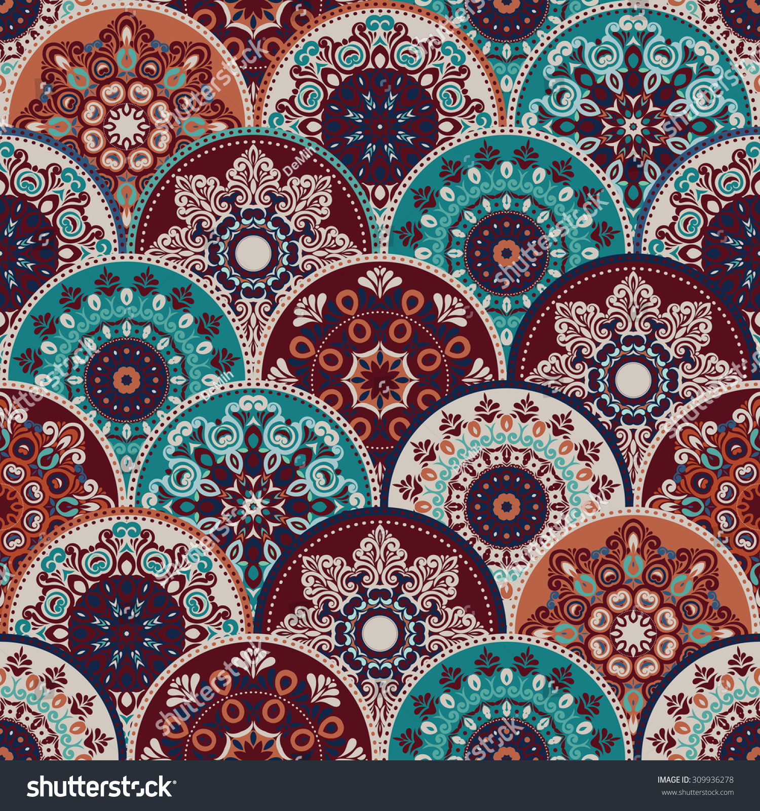 Seamless Abstract Pattern Trendy 2015 Colored Stock Vector (Royalty ...