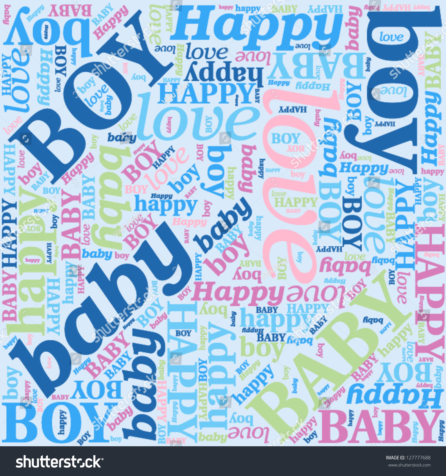 newborn congratulation for word Seamless Pattern Newborn Stock Boy Baby Background Vector