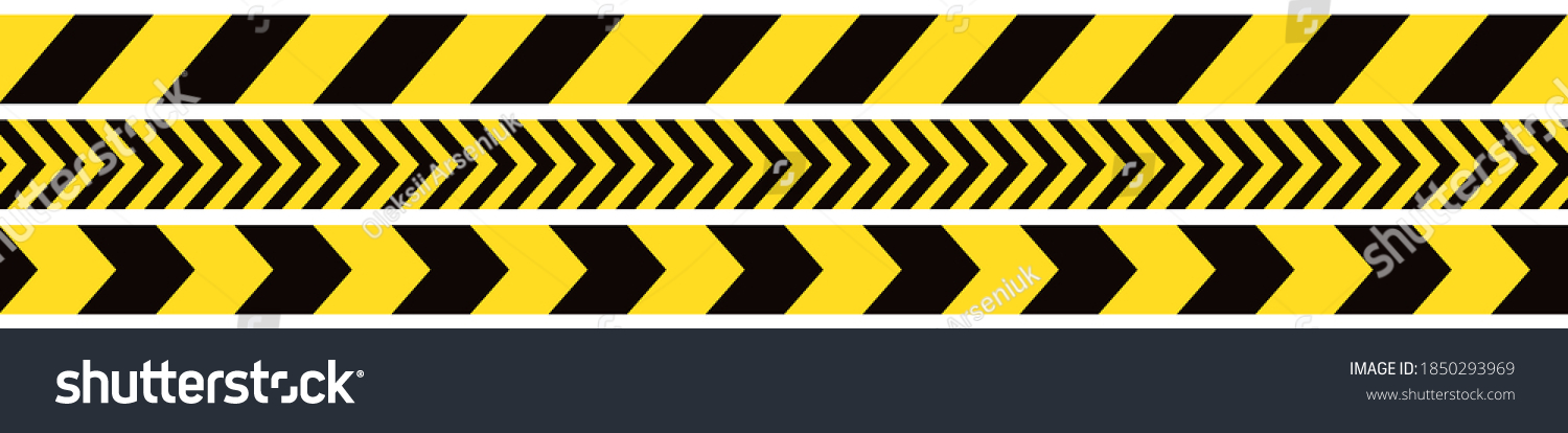 SVG of Seamless barrier tape. Construction border. Black and yellow restriction line. Do not cross boundary tape svg