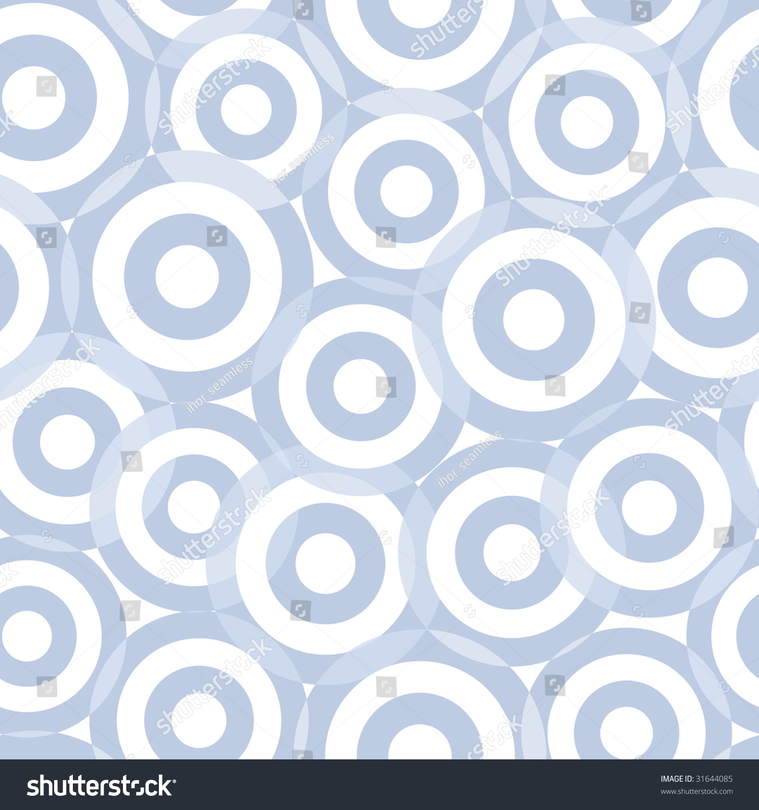 Seamless Blue Circle Vector Pattern - 31644085 : Shutterstock