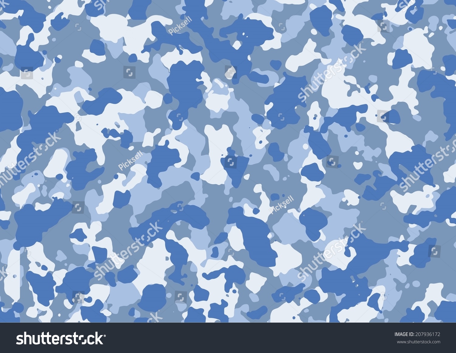 Seamless Blue Navy Seamless Camo Texture Stock Vector 207936172 ...