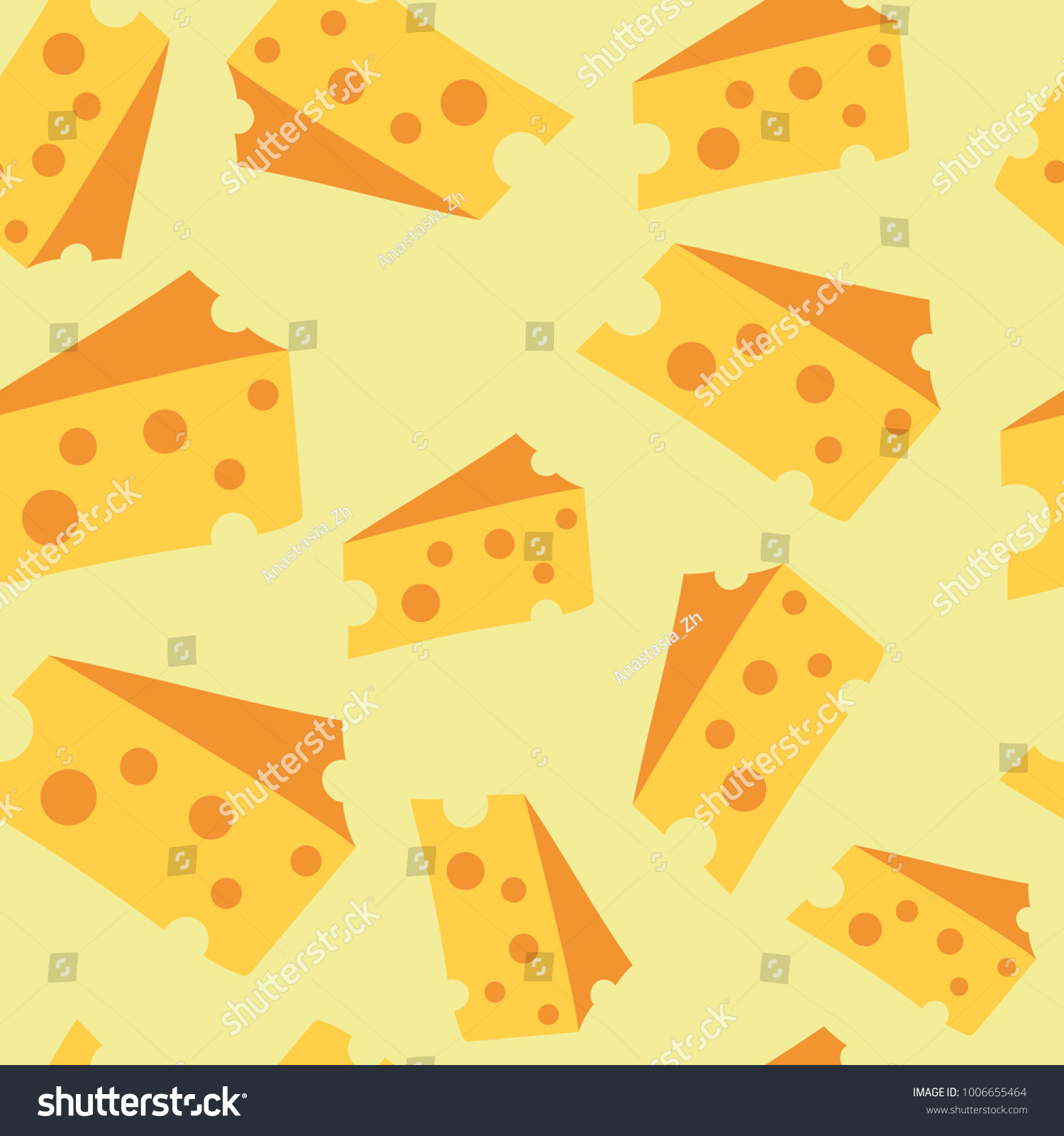 黄色い背景にシームレスなチーズの柄 非常にチーズの背景 Eps10のベクターイラスト カラーチーズを漫画風に のベクター画像素材 ロイヤリティフリー