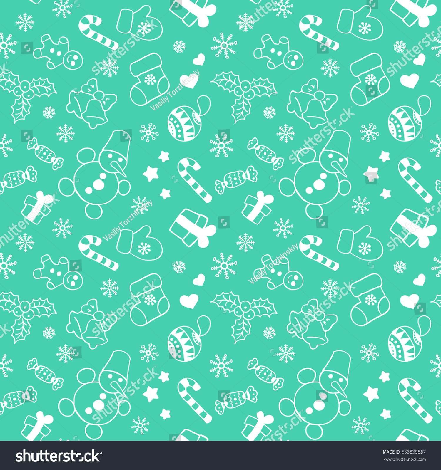 mint green christmas wrapping paper