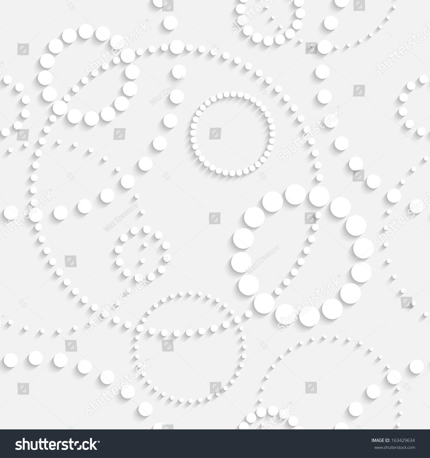 Seamless Circle Background Stock Vector (Royalty Free) 163429634