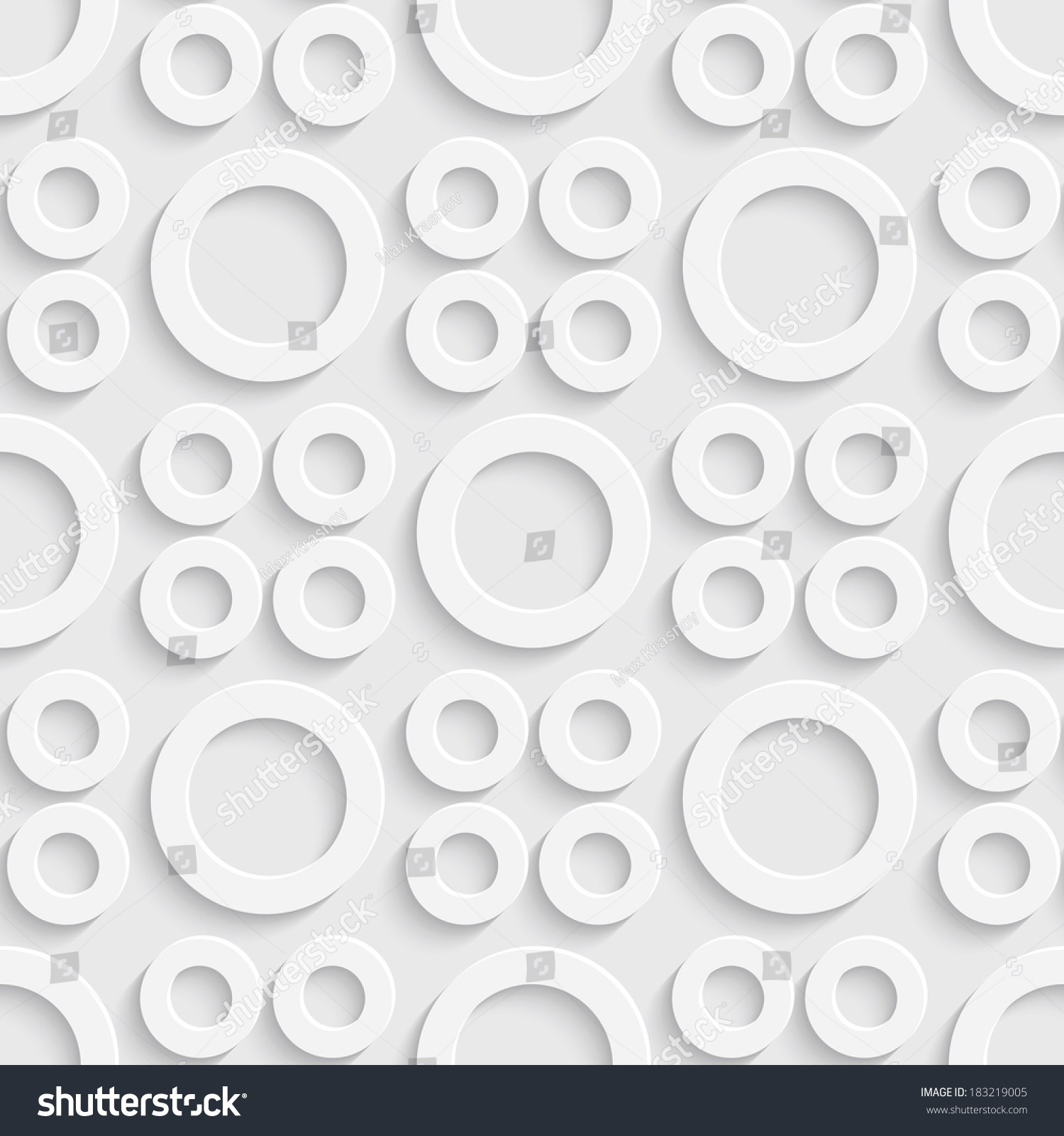 Seamless Circles Background Stock Vector Royalty Free 183219005