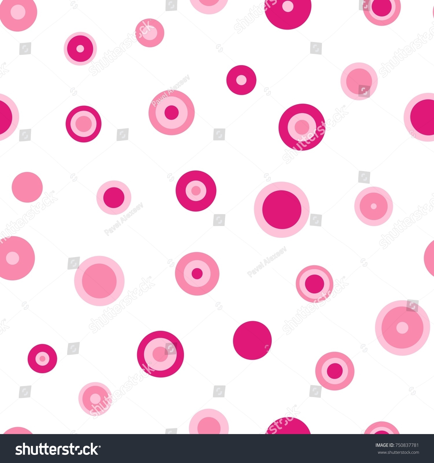 Seamless Circles Pattern White Background Vector Stock Vector Royalty Seamless Circles Pattern White Background Vector Stock Vector Royalty