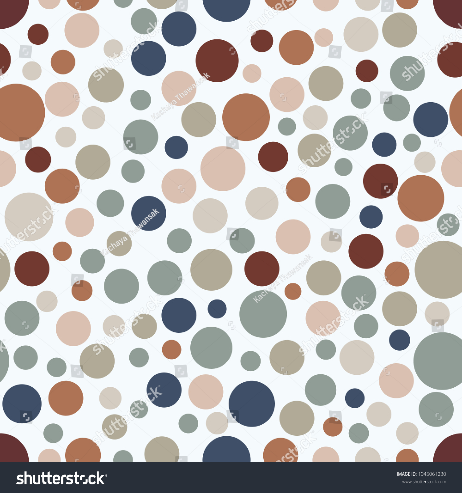 Seamless Cute Pattern With Pastel Color Circle Background Modern And Seamless Cute Pattern With Pastel Color Circle Background Modern And