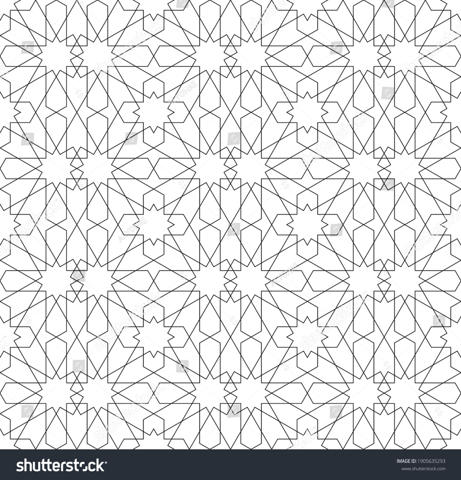 coloring pages islamic patterns geometric