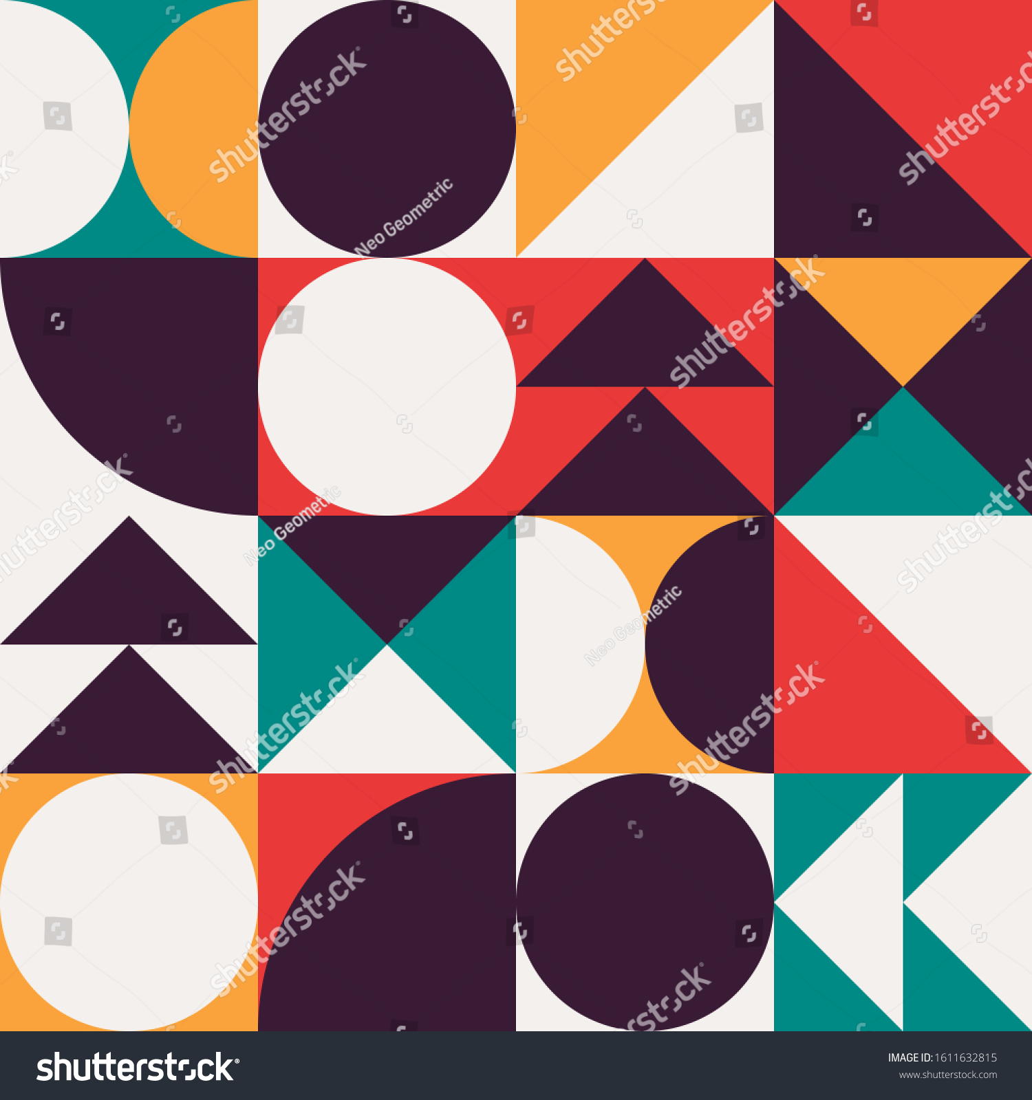 Download Seamless Geometric Patterns Bundle Graphic Design Stock Vector Royalty Free 1611632815