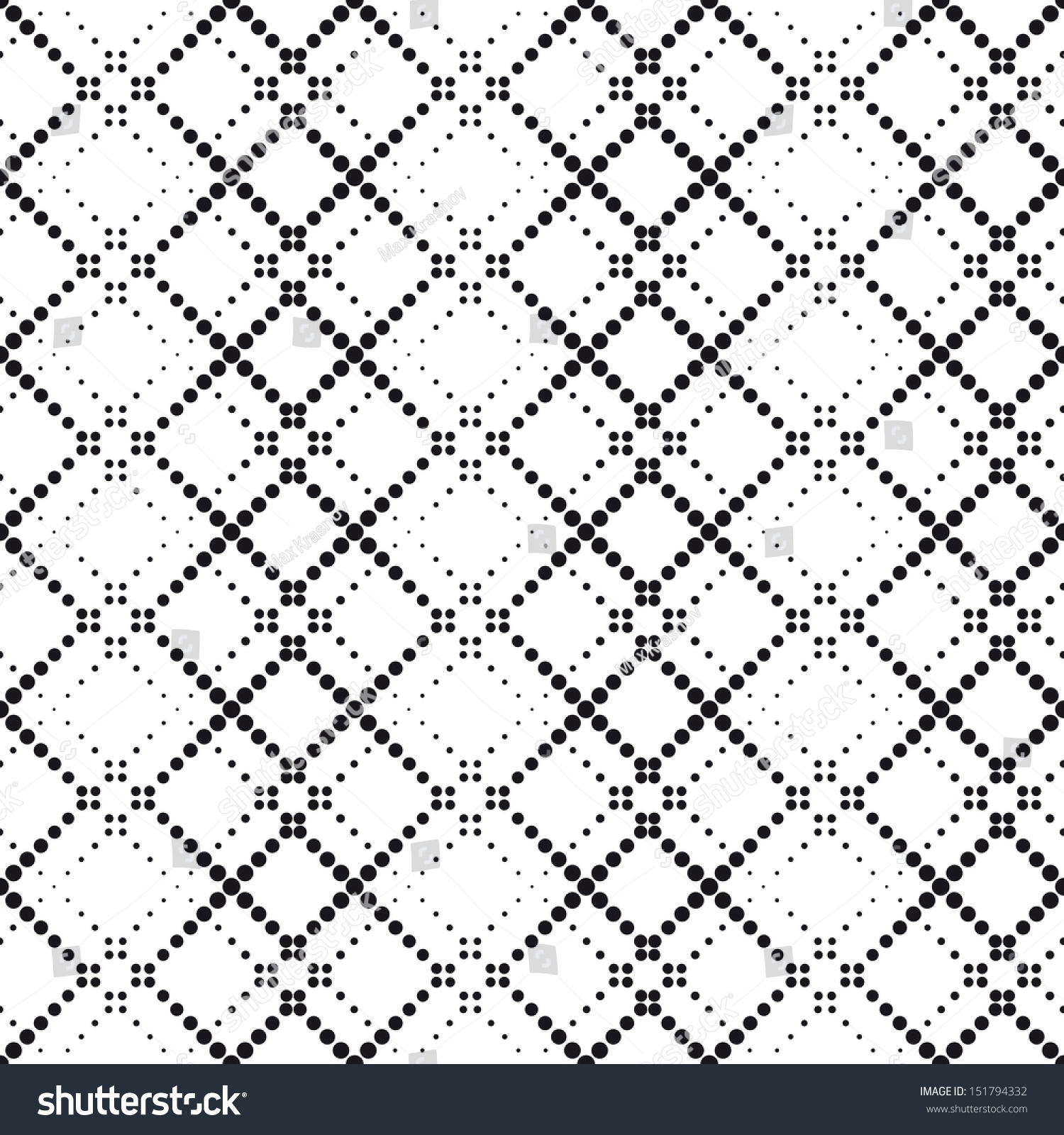 Seamless Halftone Pattern Stock Vector Illustration 151794332 ...