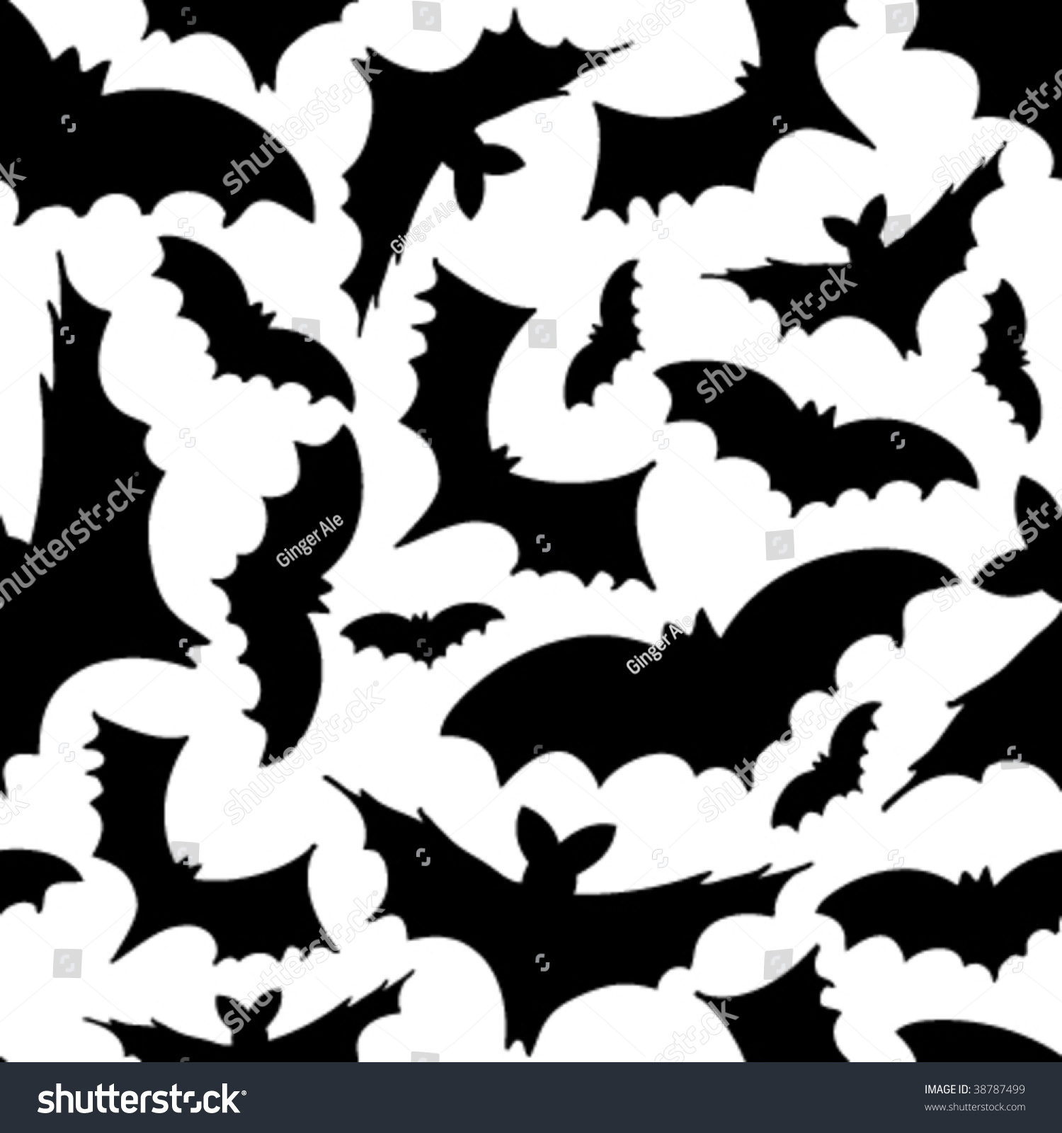 Seamless Halloween Background Easy Edit Vector Stock Vector (Royalty ...