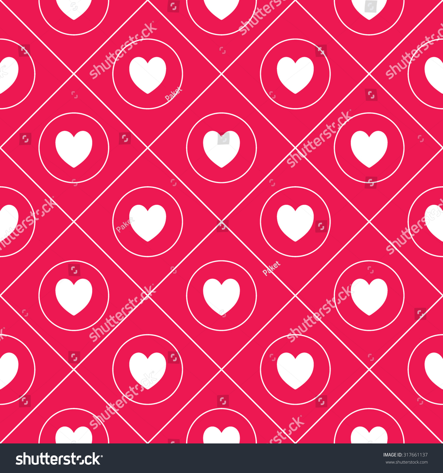 Seamless Hearts Polka Dots Pattern Design Stock Vector Royalty Free 317661137 Shutterstock 6323