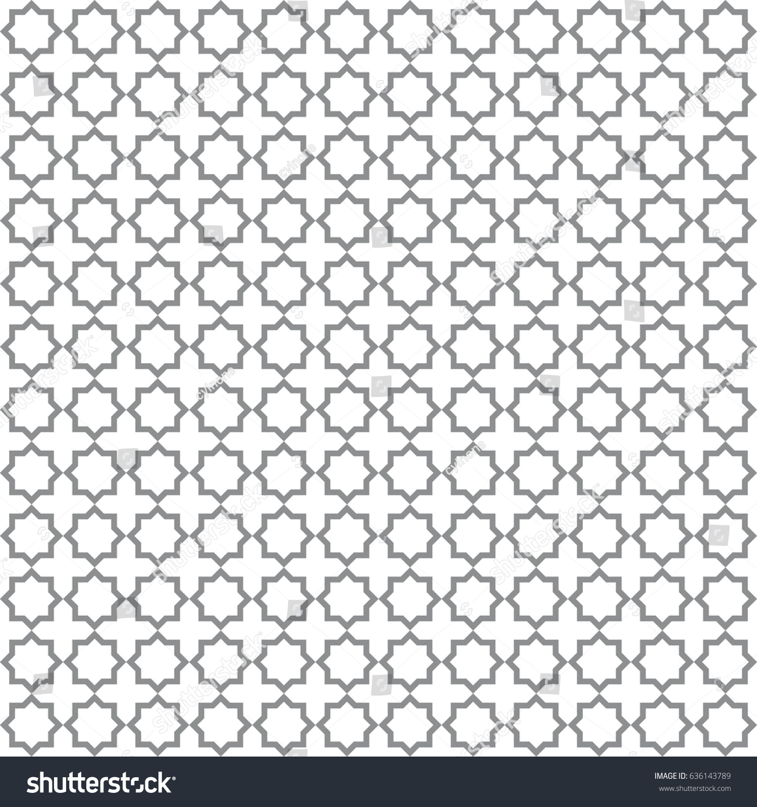 Seamless Islamic Pattern Background Vector Illustration Stock Vector ...