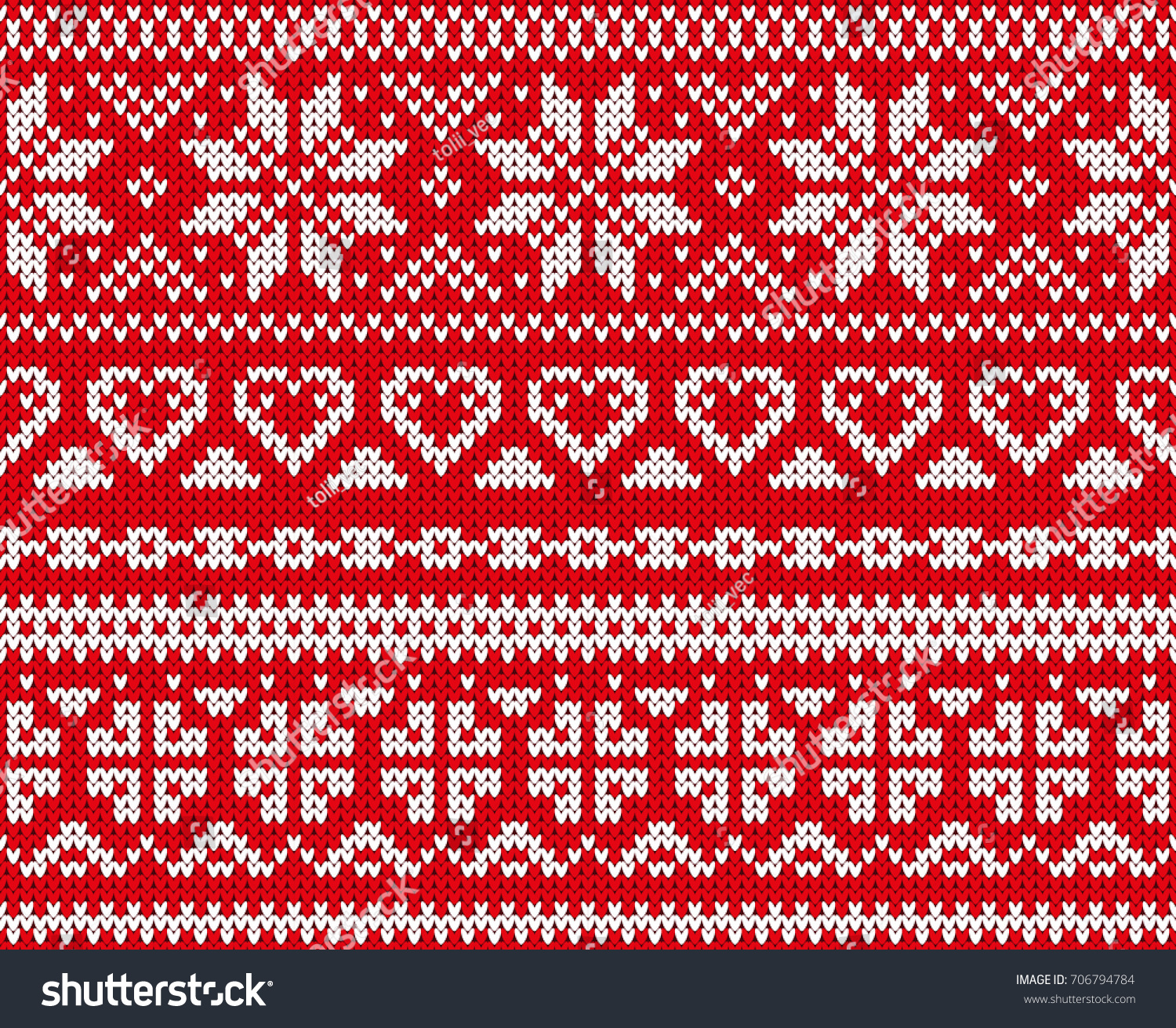 Seamless Knitting Pattern Norway Festive Sweater Stock Vector (Royalty ...