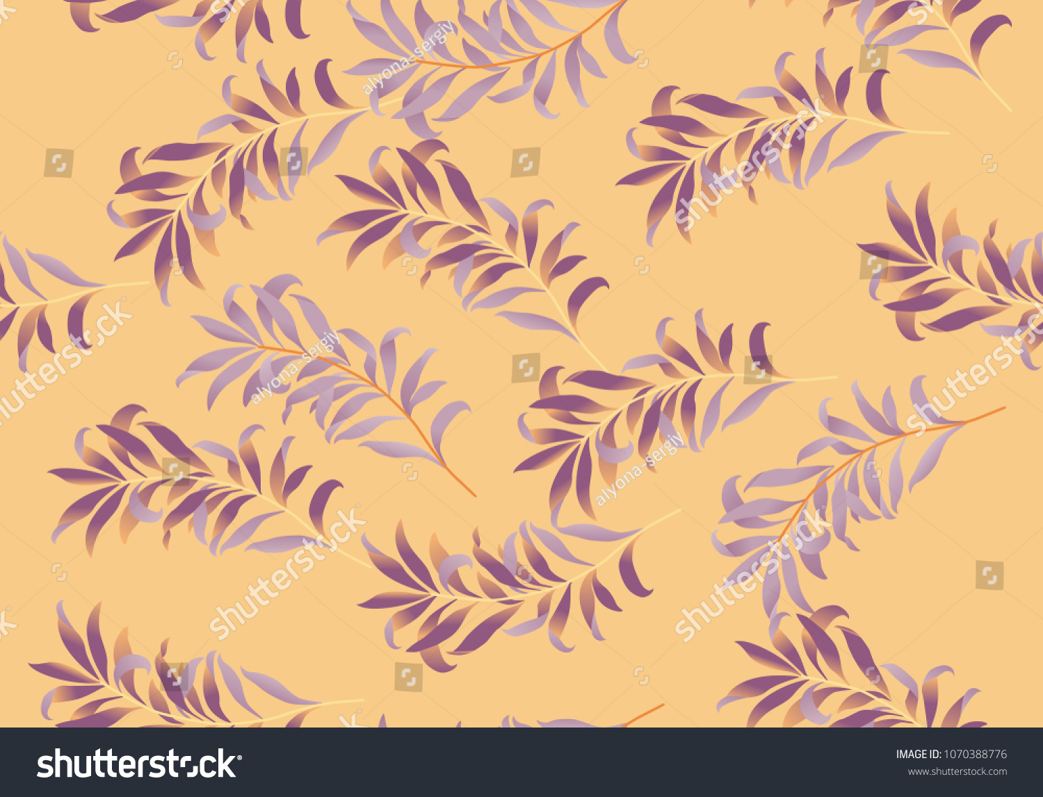 Seamless Leaves Pattern Vector Black White Stock Vector Royalty Free 1070388776 1828