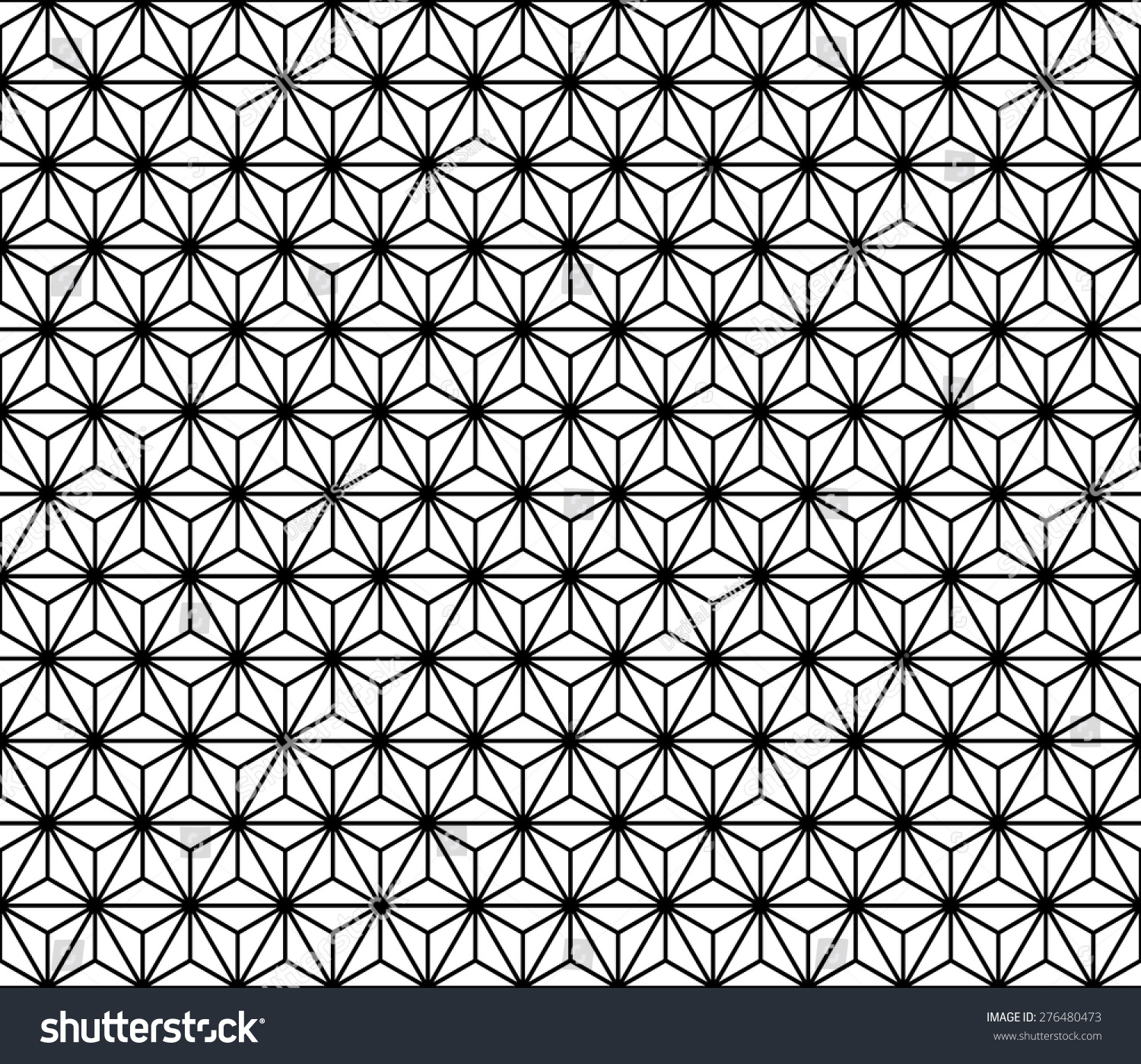 Seamless Mashrabiya Style Pattern In B/W Stock Vector Illustration ...