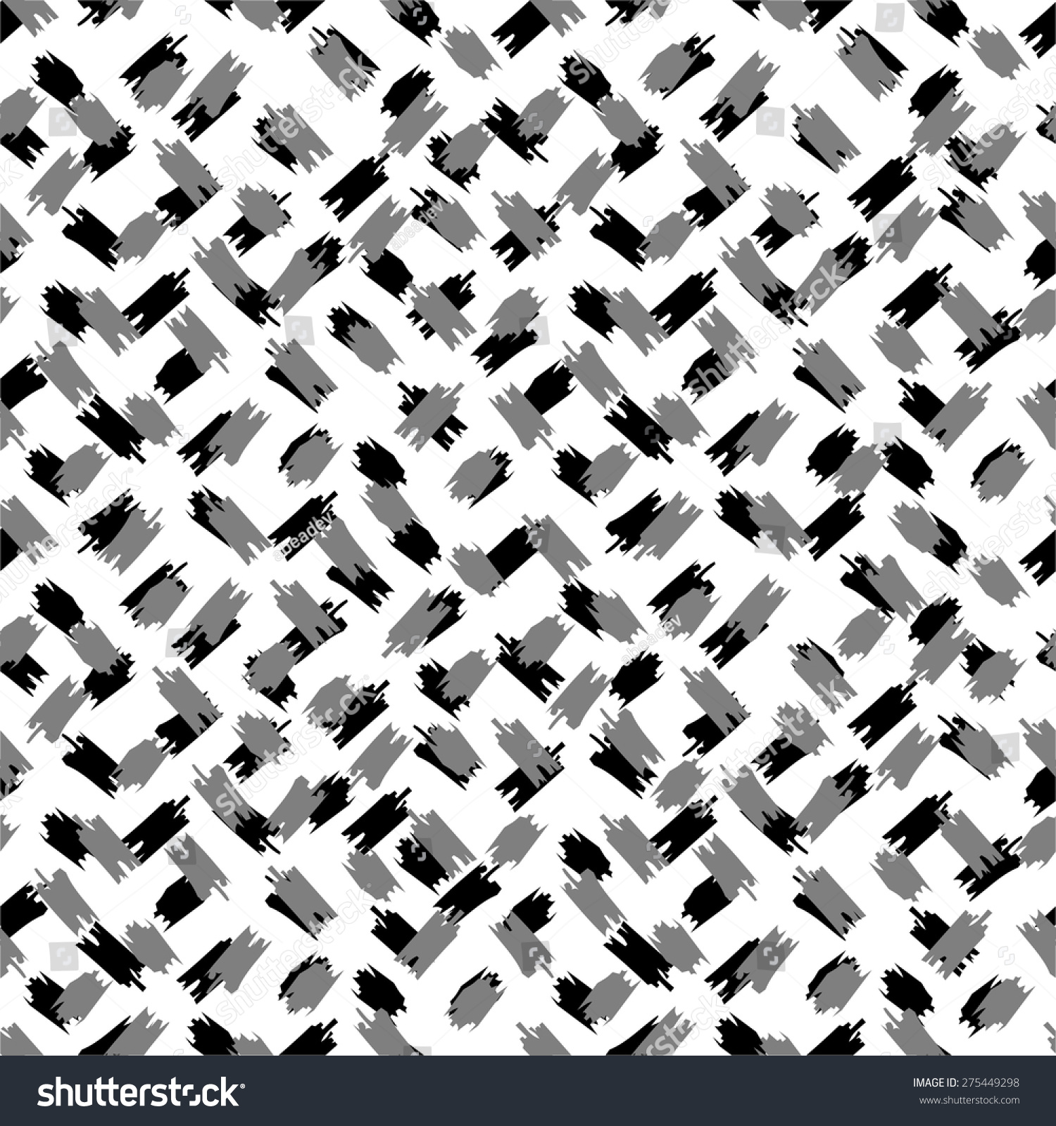 Seamless Monochrome Plaid Pattern Stock Vector 275449298 - Shutterstock