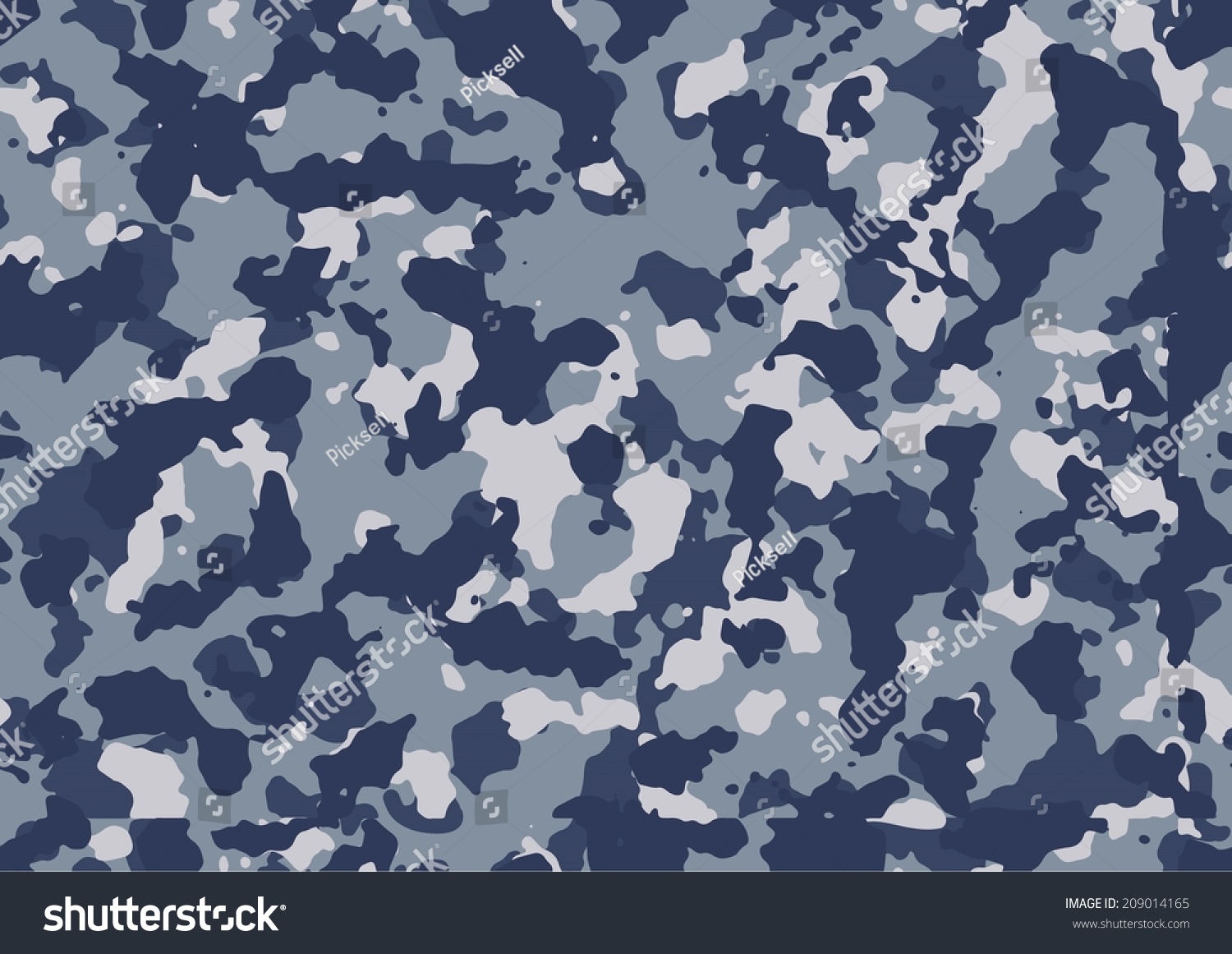 Seamless Navy Camo Texture Vector Stock Vector (Royalty Free) 209014165 ...