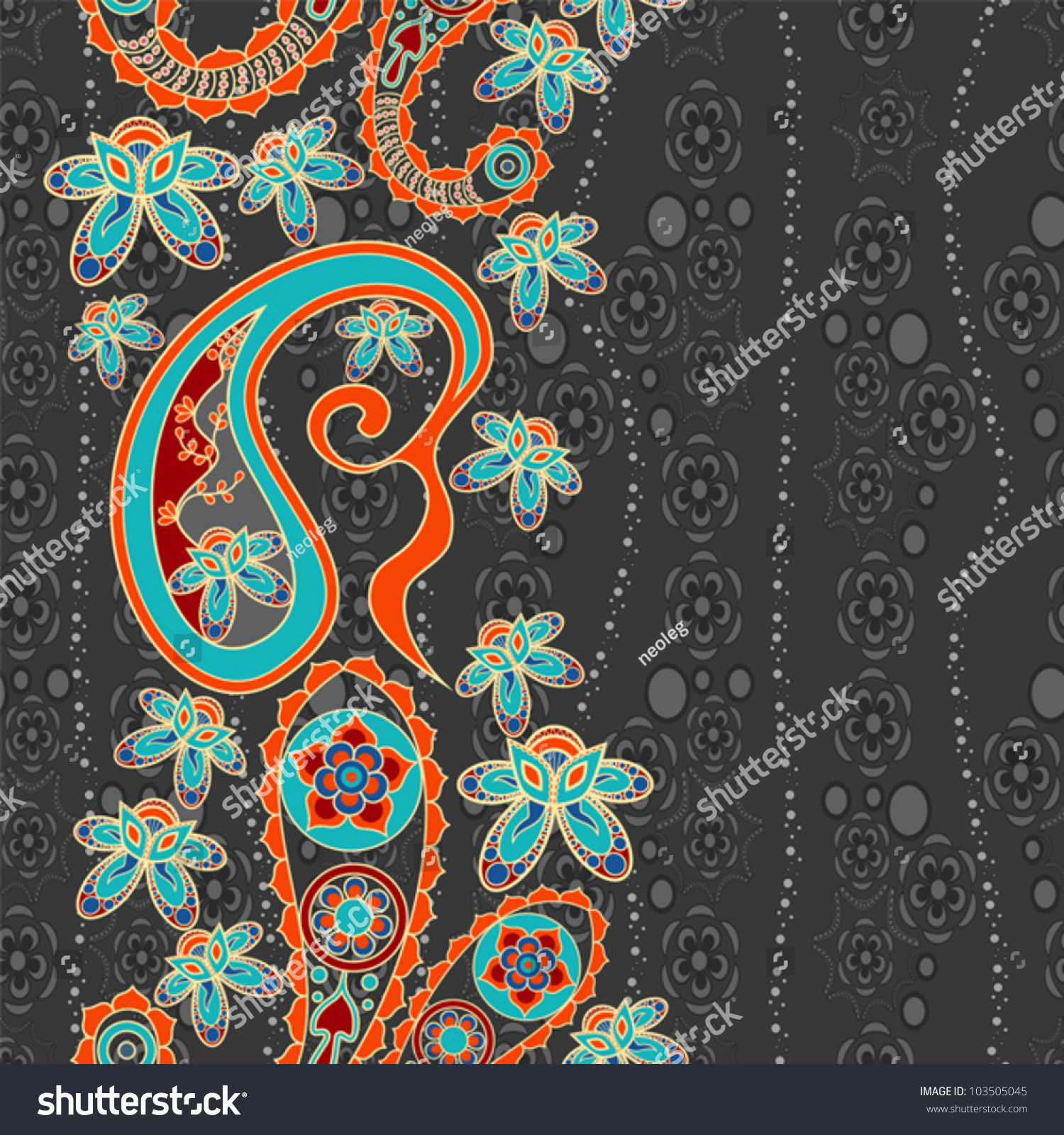 Seamless Paisley Pattern Stock Vector Royalty Free Seamless paisley pattern