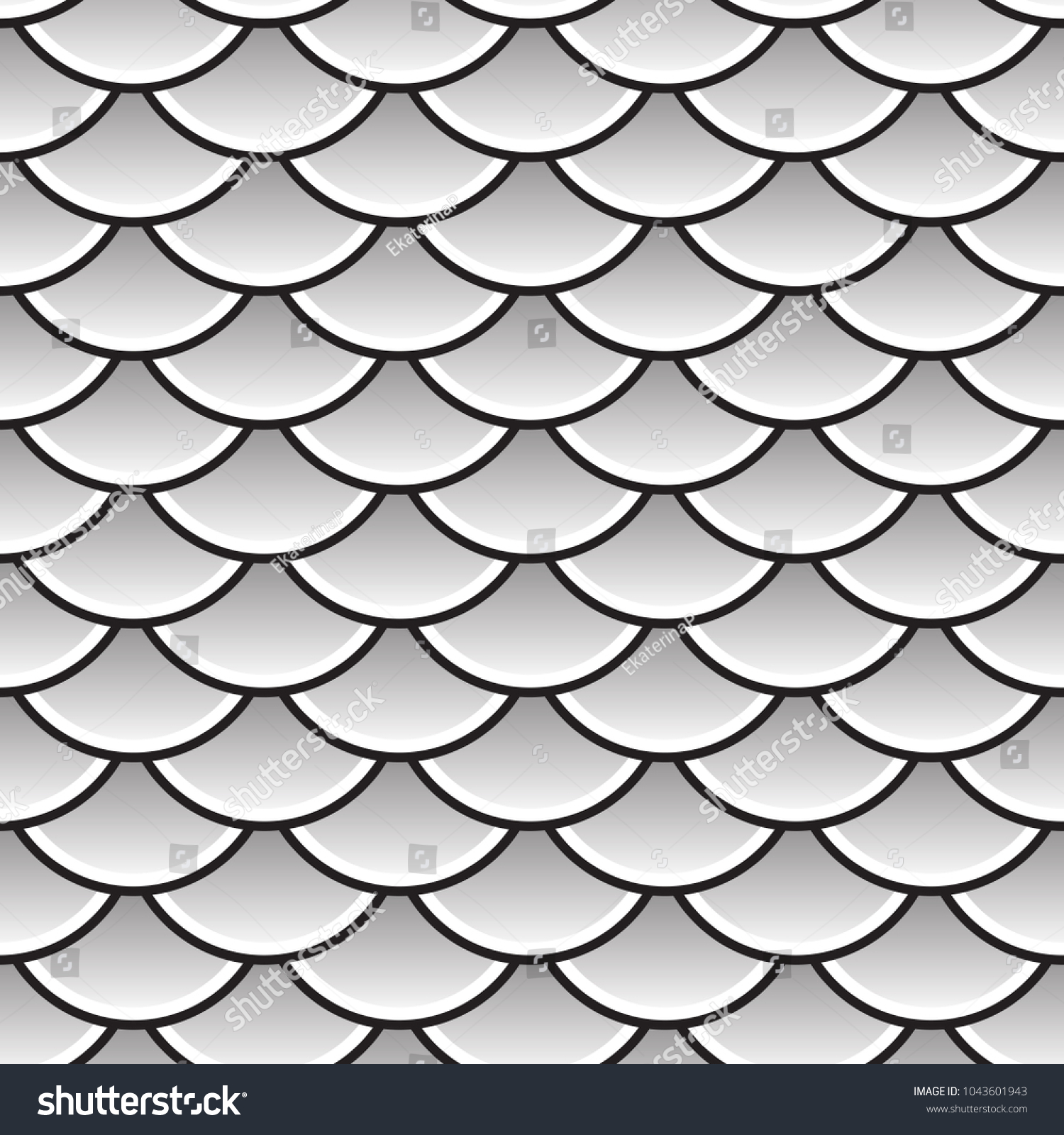 Seamless Pattern Abstract Scales Simple Background Stock Vector ...