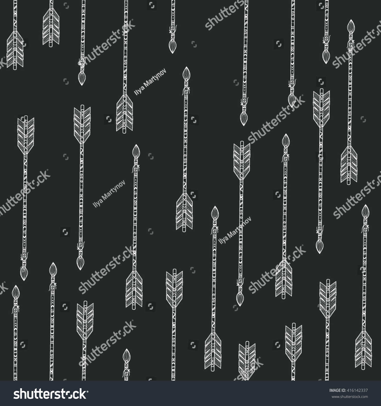 Download Seamless Pattern Ethnic, Vintage Arrows. Ethno Background ...