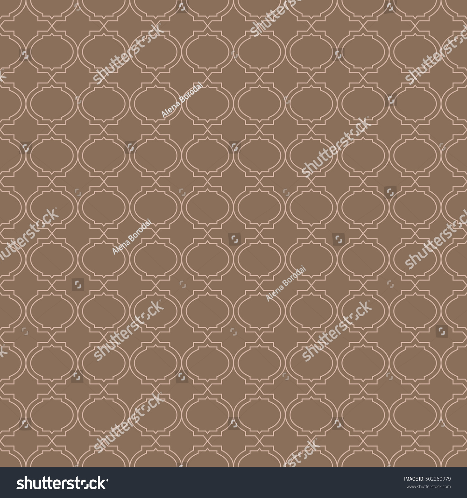Seamless Pattern Islamic Style Vector Background Stock Vector (Royalty ...