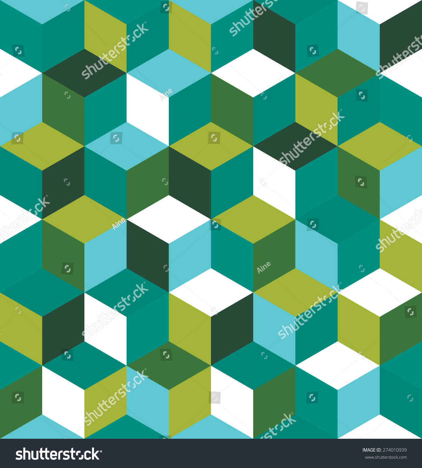 Seamless Pattern Colored Cubes Endless Multicolored Stock Vector ...