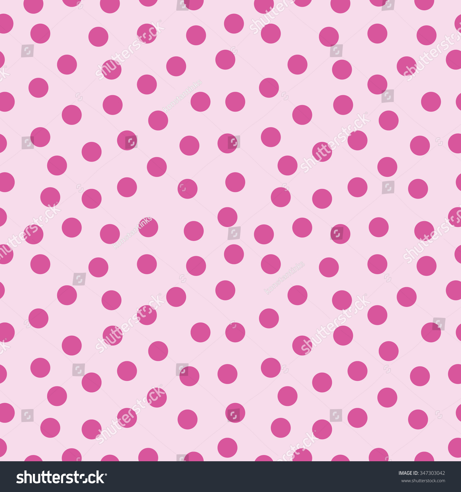 Seamless Pattern Polka Dots On Pink Stock Vector 347303042 - Shutterstock