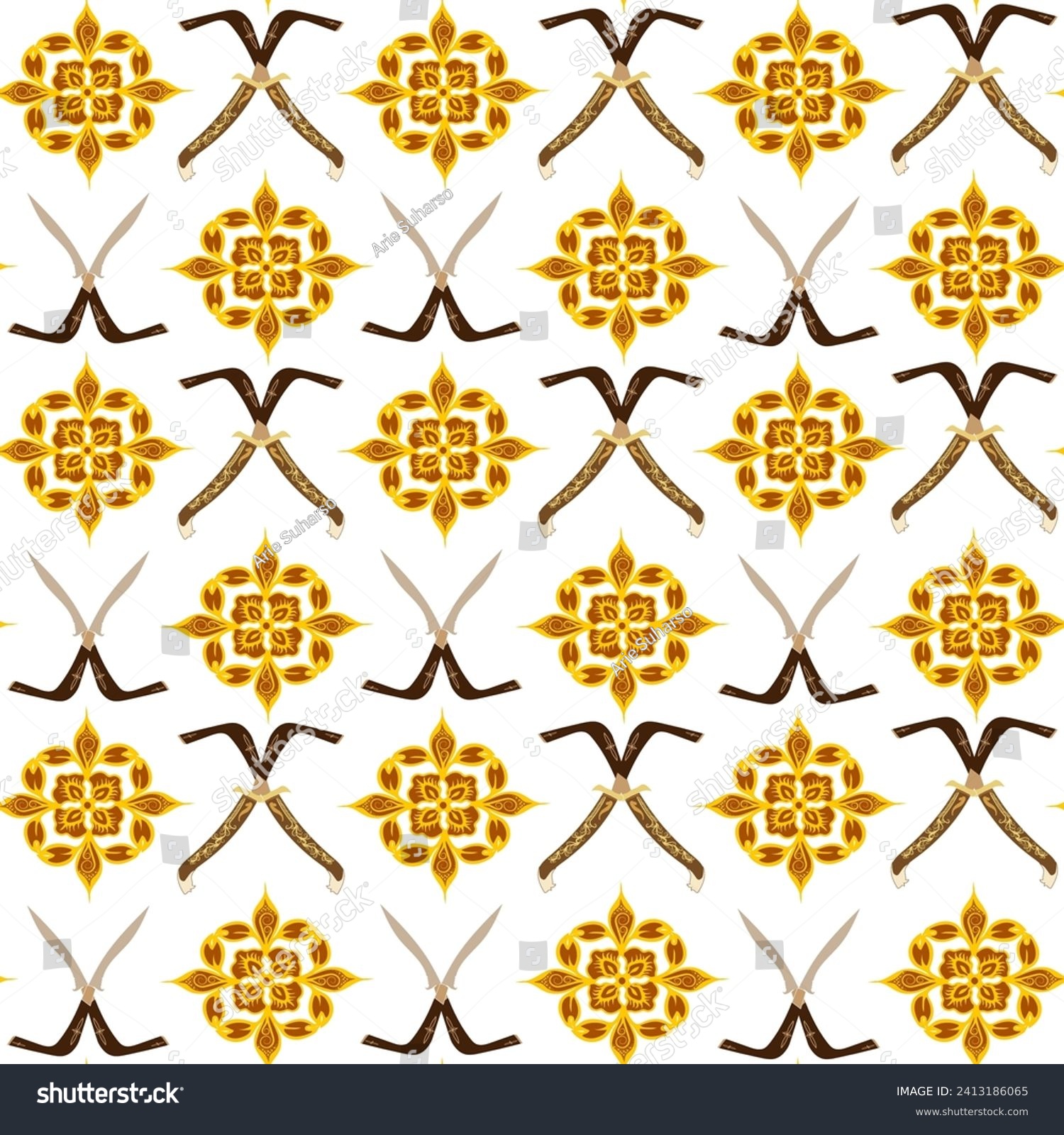 SVG of seamless pattern vector indonesian batik. patrern aceh batik. traditional ethnic fabric patterns svg