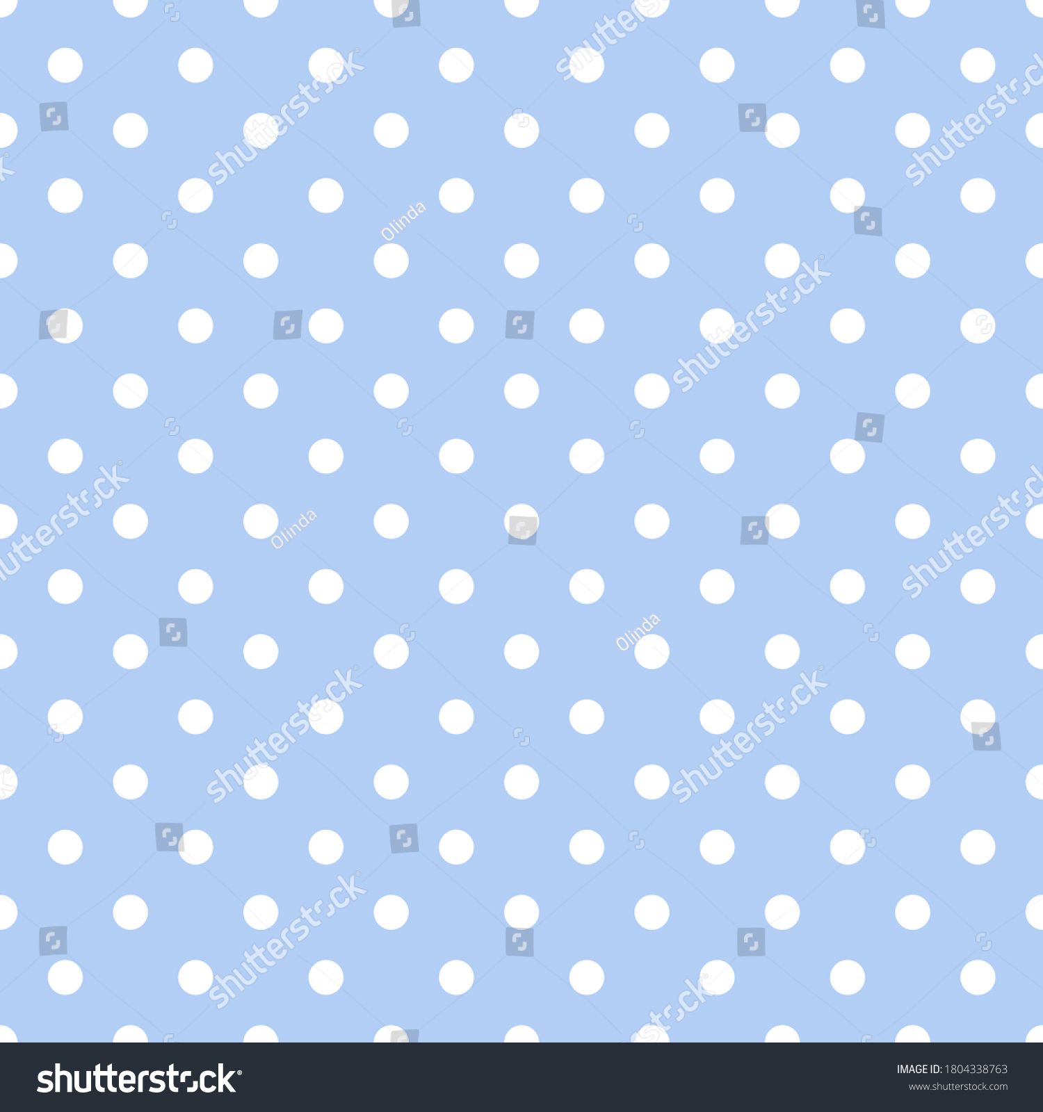 SVG of Seamless pattern white small polka dots on pastel blue background. Elegant print for fabric textile gift paper scrapbook wallpaper kids clothes nursery decor svg