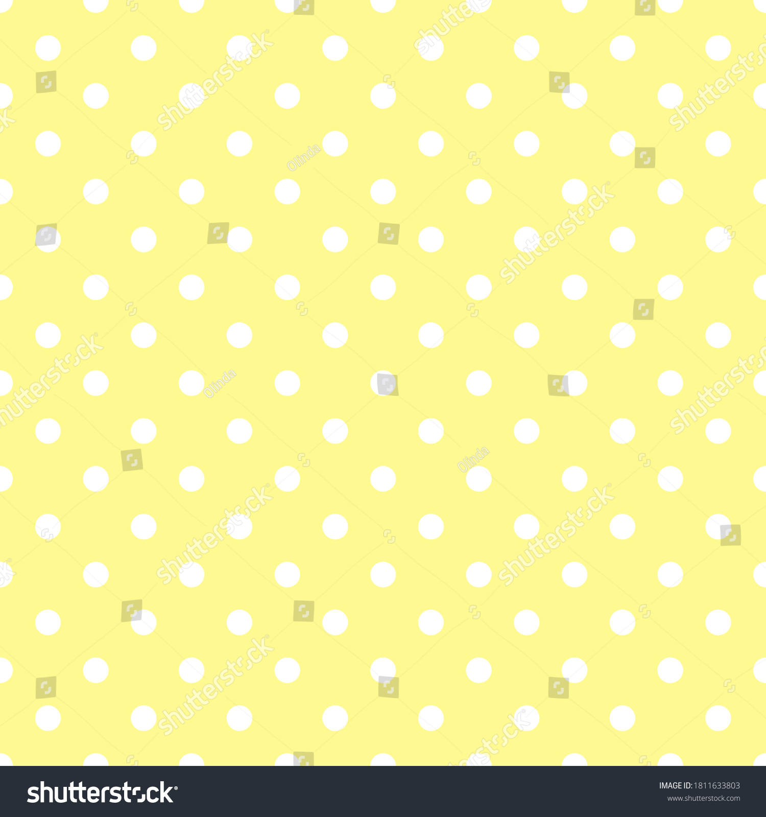 SVG of Seamless pattern white small polka dots on pastel yellow background. Elegant print for fabric textile gift paper scrapbook wallpaper kids clothes nursery decor svg