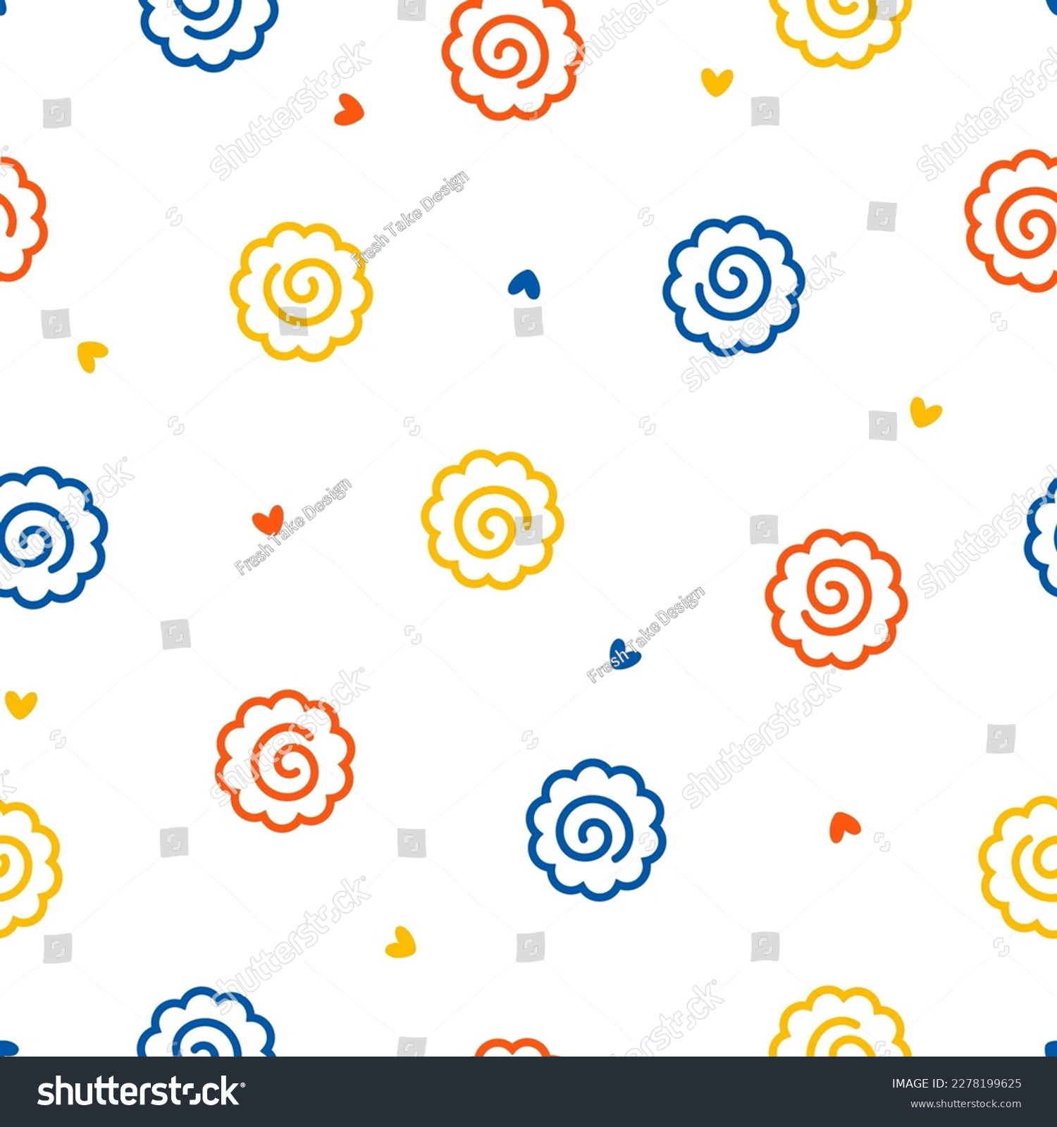 SVG of Seamless pattern with colorful narutomaki fishcake svg