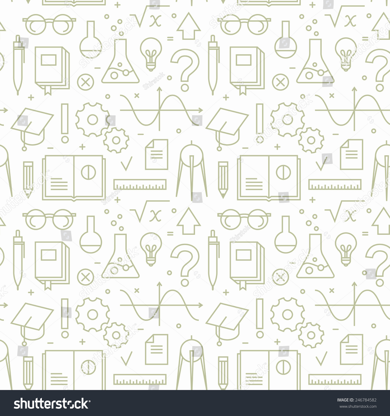 SVG of Seamless pattern with school icons. svg