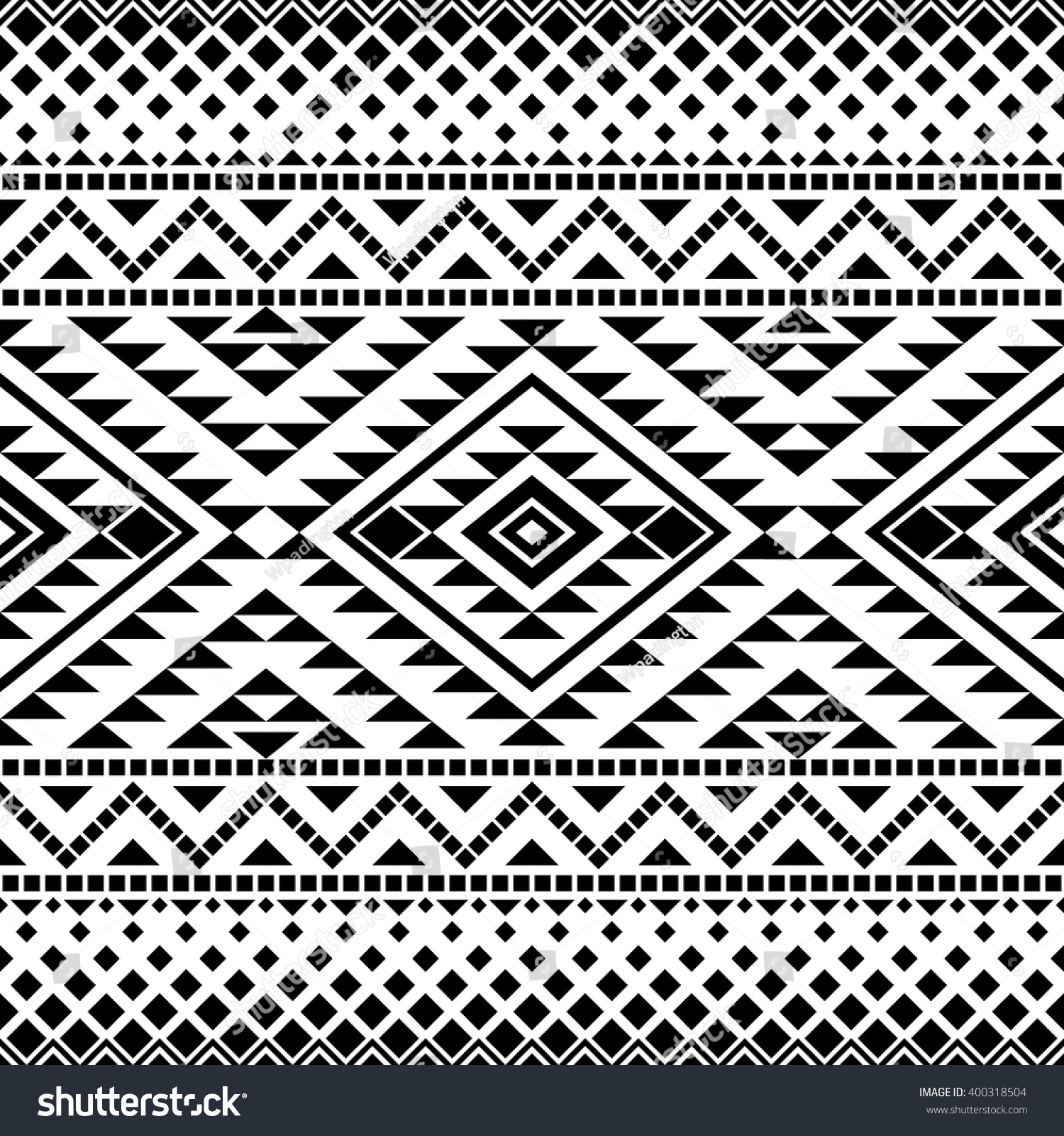 Seamless Pattern With Tribal Aztec Motives. Aztec Print. Aztec Design ...