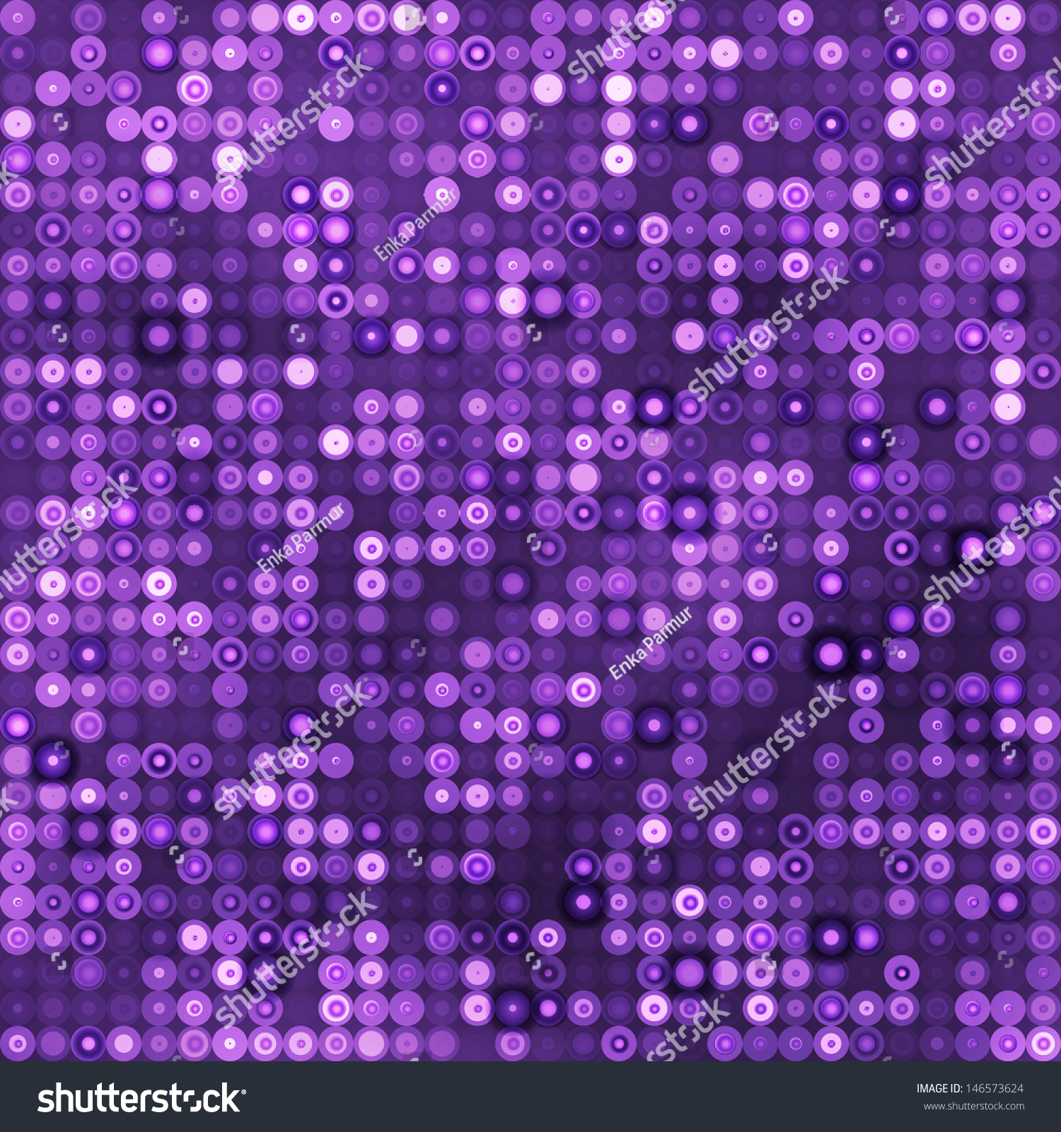 Seamless Purple Disco Lights Background With Circles Stock Vector ...