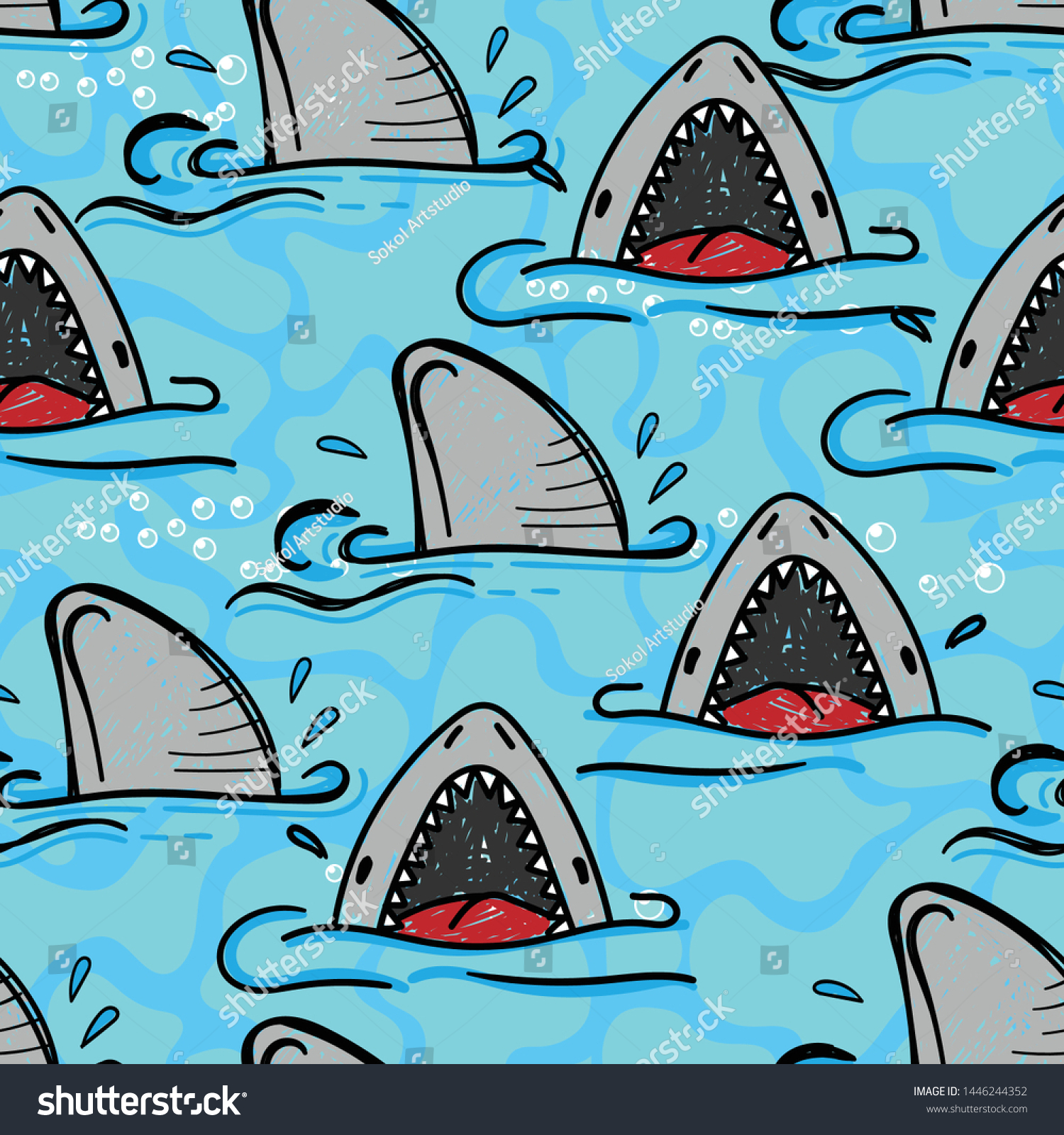 shark wrapping paper