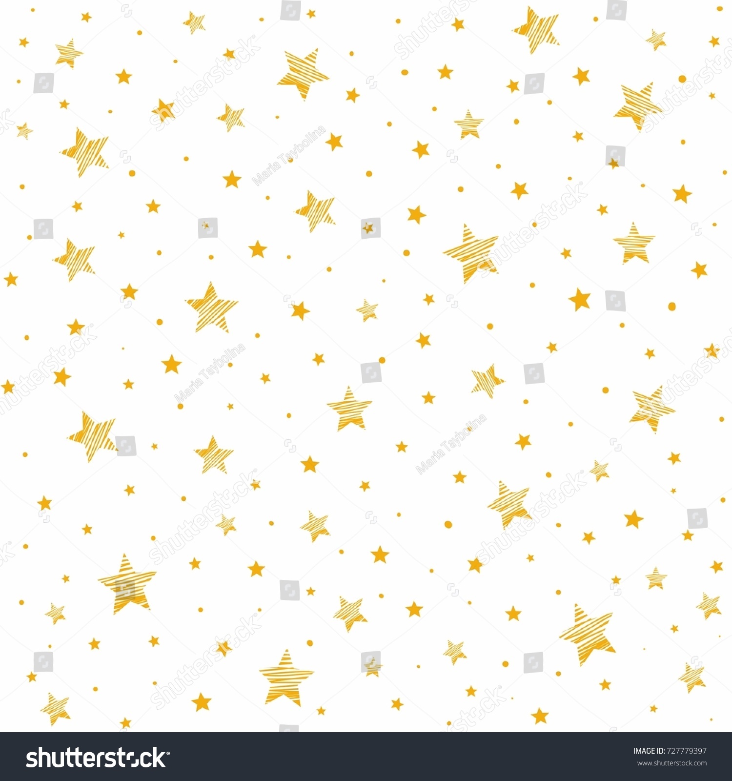 Seamless Star Pattern Vector Image Twinkling Stock Vector (Royalty Free ...