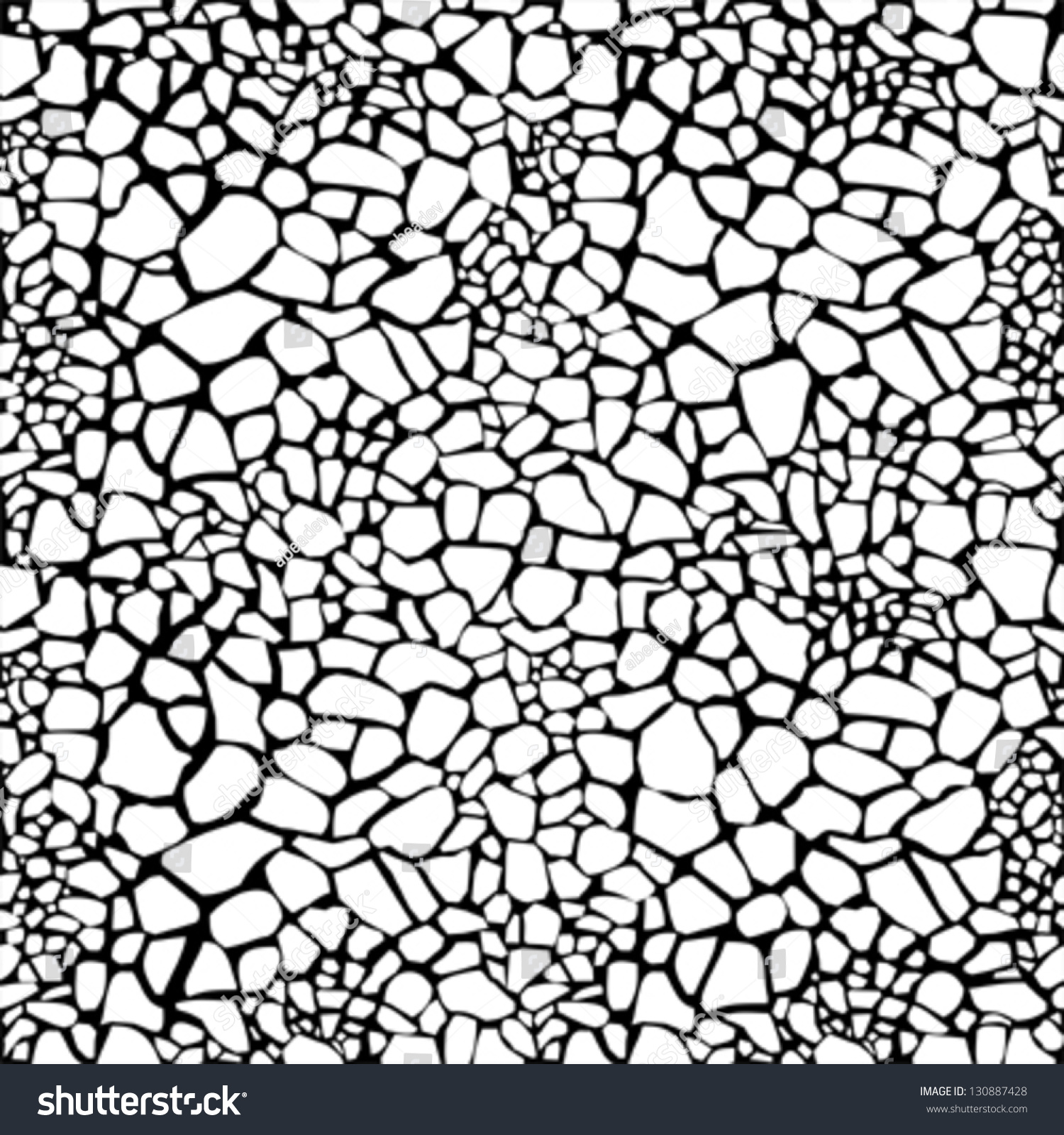 Seamless Stone Wall Pattern Stock Vector 130887428 - Shutterstock