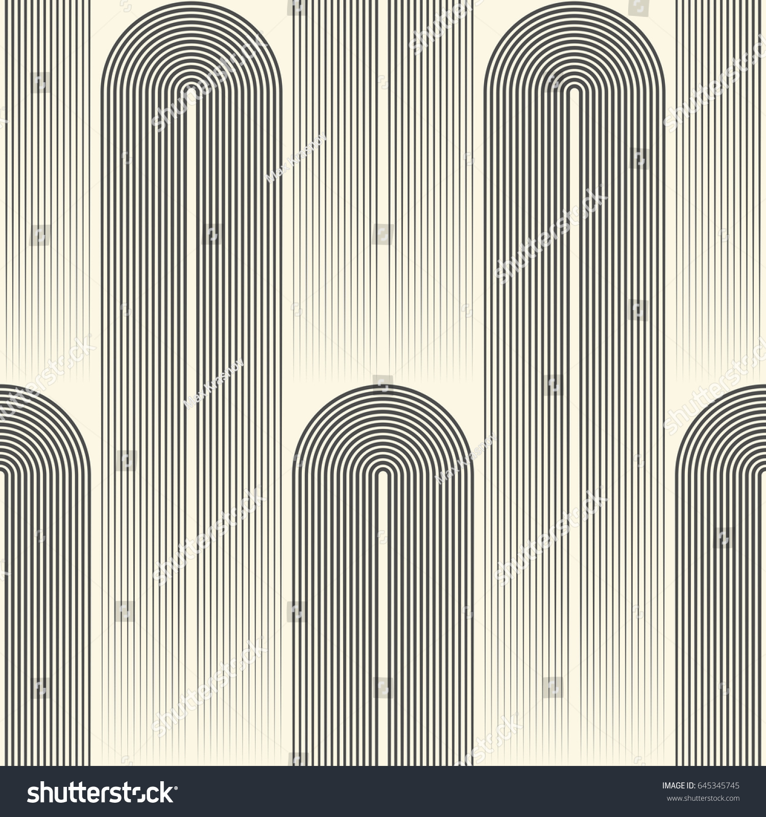 Seamless Stripe Wallpaper Minimal Disco Graphic Stock Vector 645345745 ...