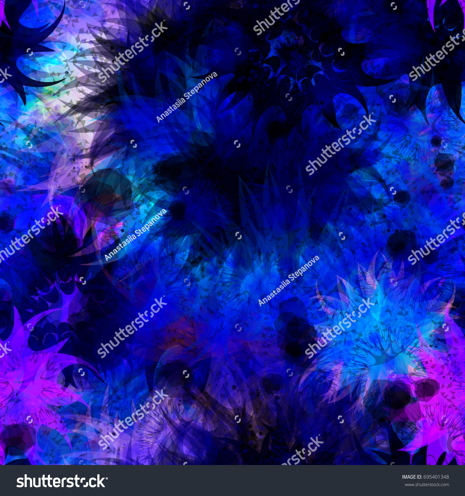 Seamless Texture Abstract Vector Background Blue Stock Vector (Royalty