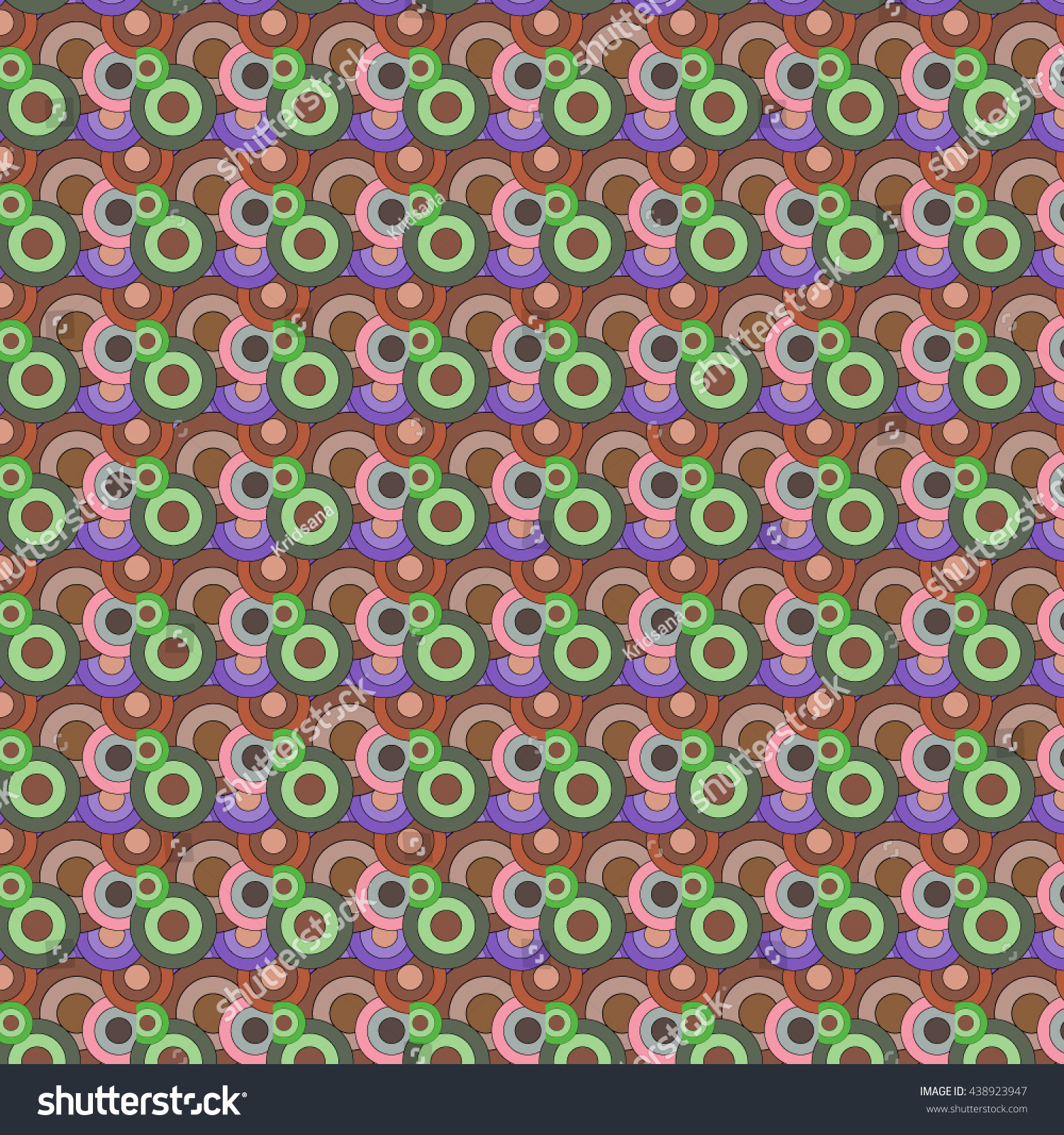 Seamless Texture Circle Elements Vector Art Stock Vector (Royalty Free ...