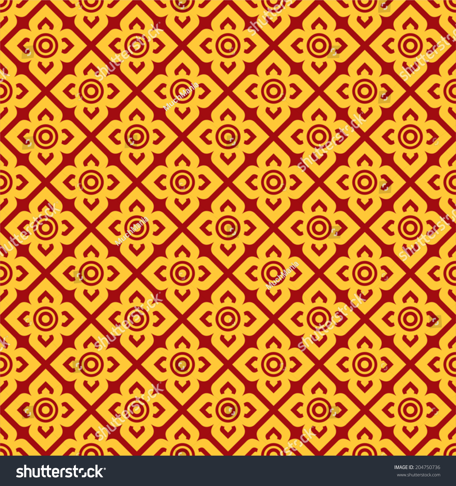 Seamless Thai Pattern Stock Vector Illustration 204750736 : Shutterstock