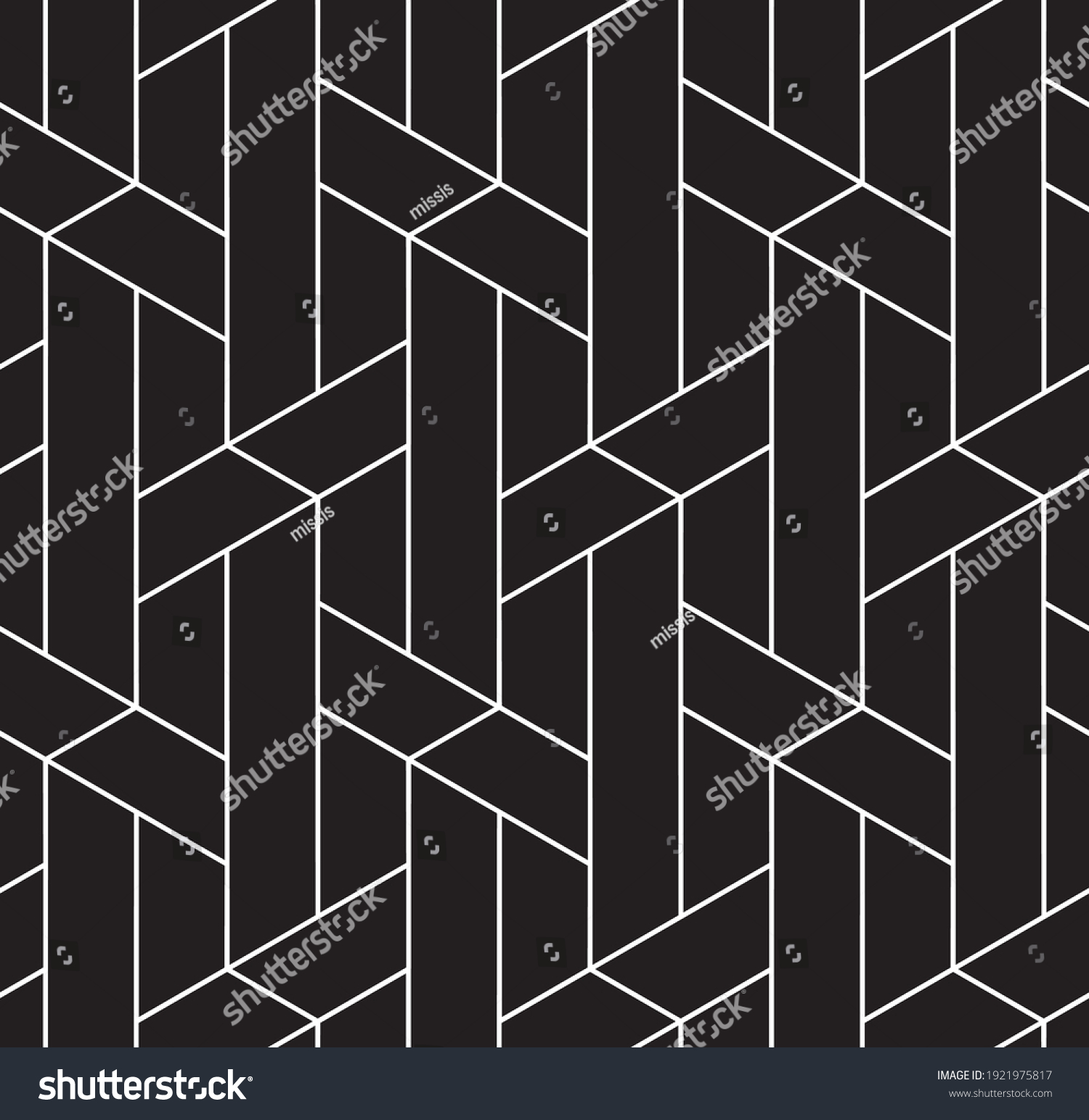 Seamless Vector Pattern Abstract Geometric Reticulate Stock Vector ...