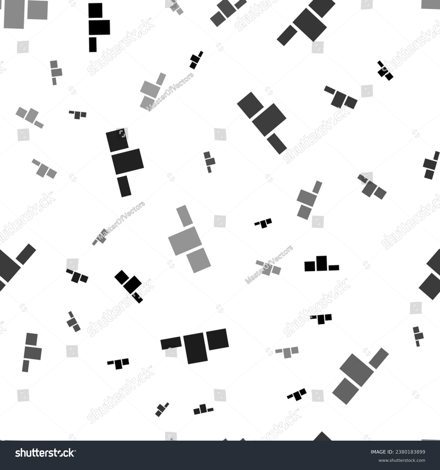 SVG of Seamless vector pattern with winners podium symbols, creating a creative monochrome background with rotated elements. Vector illustration on white background svg