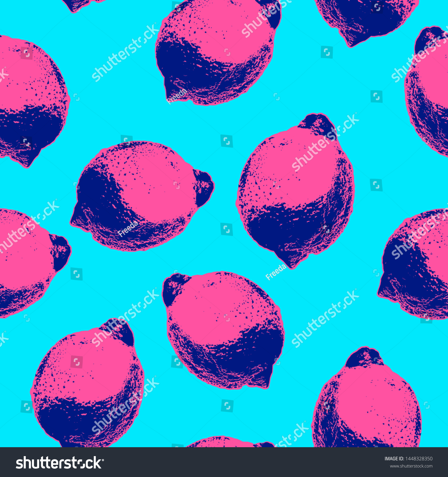 Seamless Vector Pop Art Style Pattern Stock Vector Royalty Free