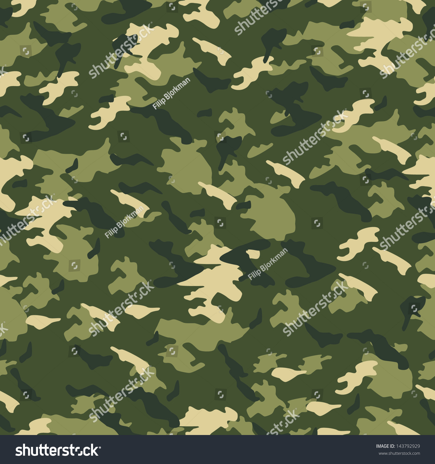 Seamless Vector Square Camouflage Series Scheme Stock Vector (Royalty ...