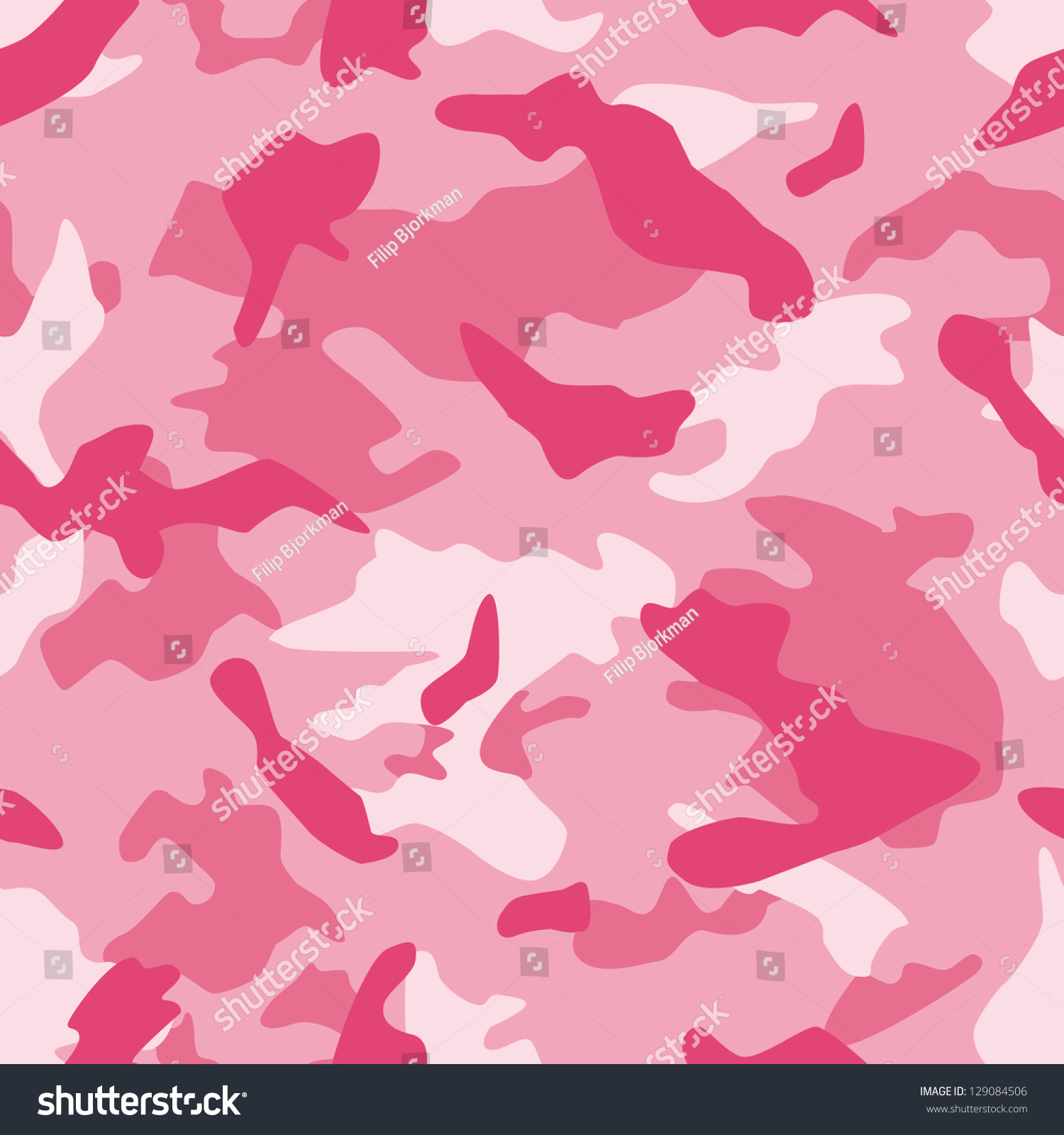 Seamless Vector Square Camouflage Series In The Pink Scheme - 129084506 ...
