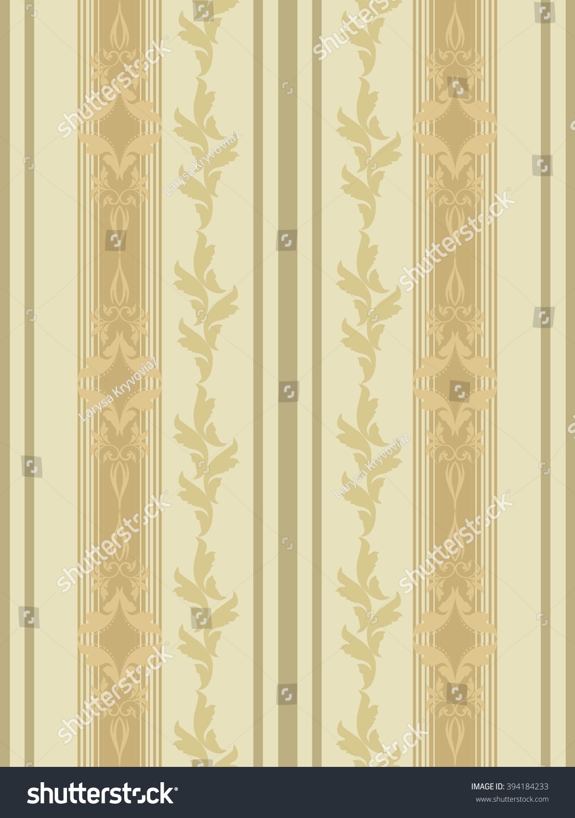 Seamless Victorian Wallpaper Stock Vector (Royalty Free) 394184233 ...