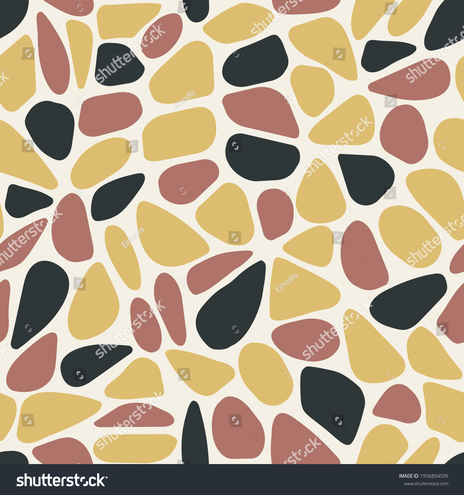 Seamless Voronoi Repeat Pattern Geometric Abstract Stock Vector ...
